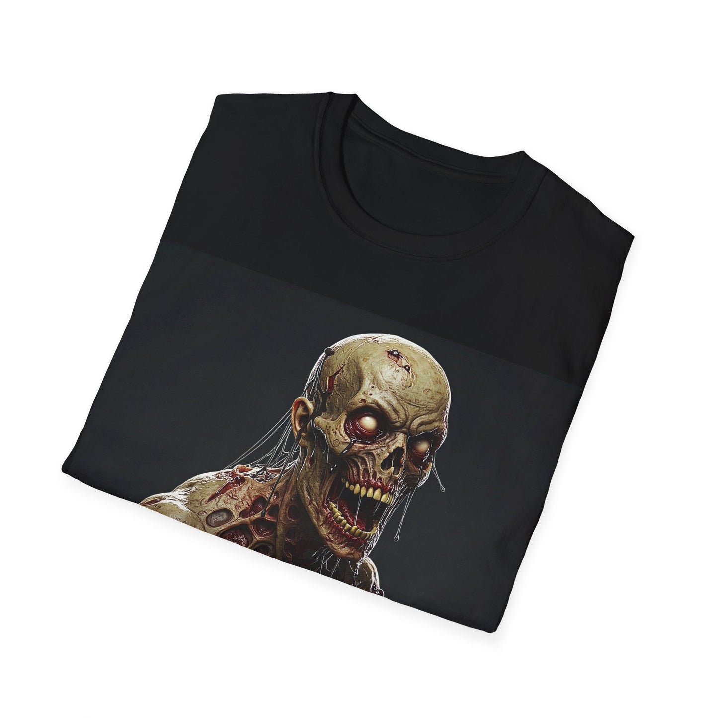 UK - Spooky Skeleton Unisex Softstyle T-Shirt - Perfect for Halloween & Horror Fans