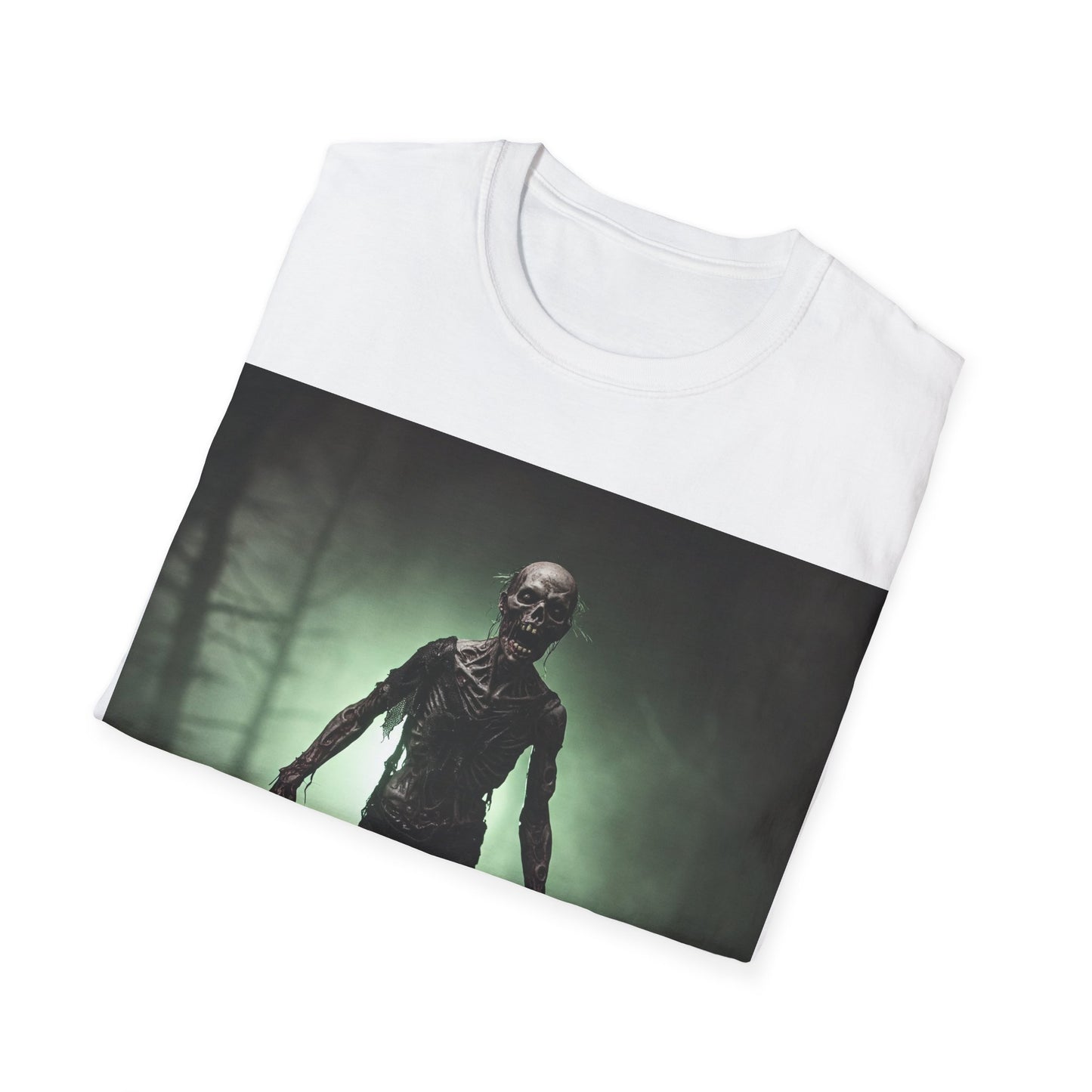 UK - Unisex Horror Graphic Tee - Spooky Zombie Design for Halloween