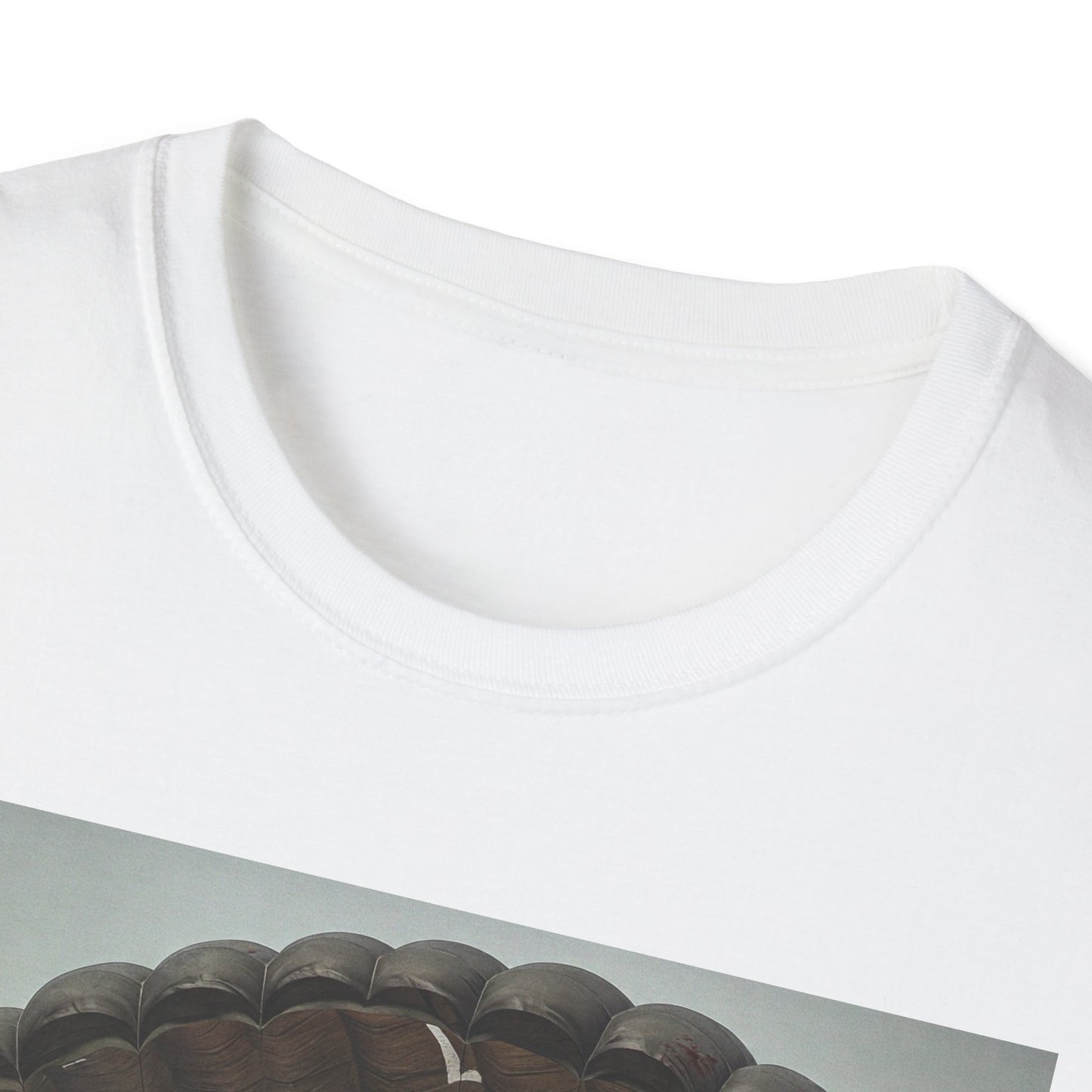 Adventure Awaits Parachuting Hero Unisex Softstyle T-Shirt