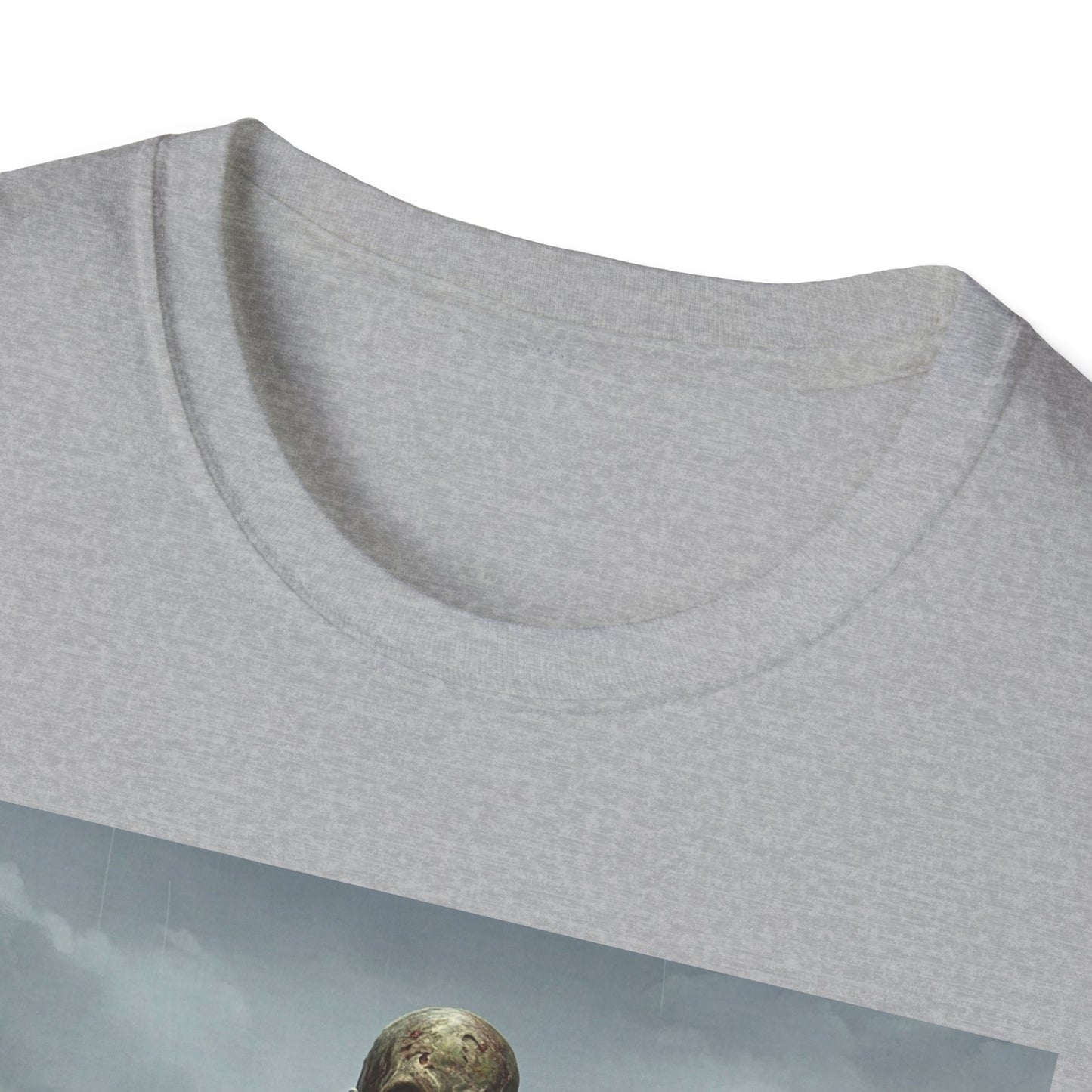 Zombie Rowboat Unisex Softstyle T-Shirt - Spooky Graphic Tee for Halloween Fans