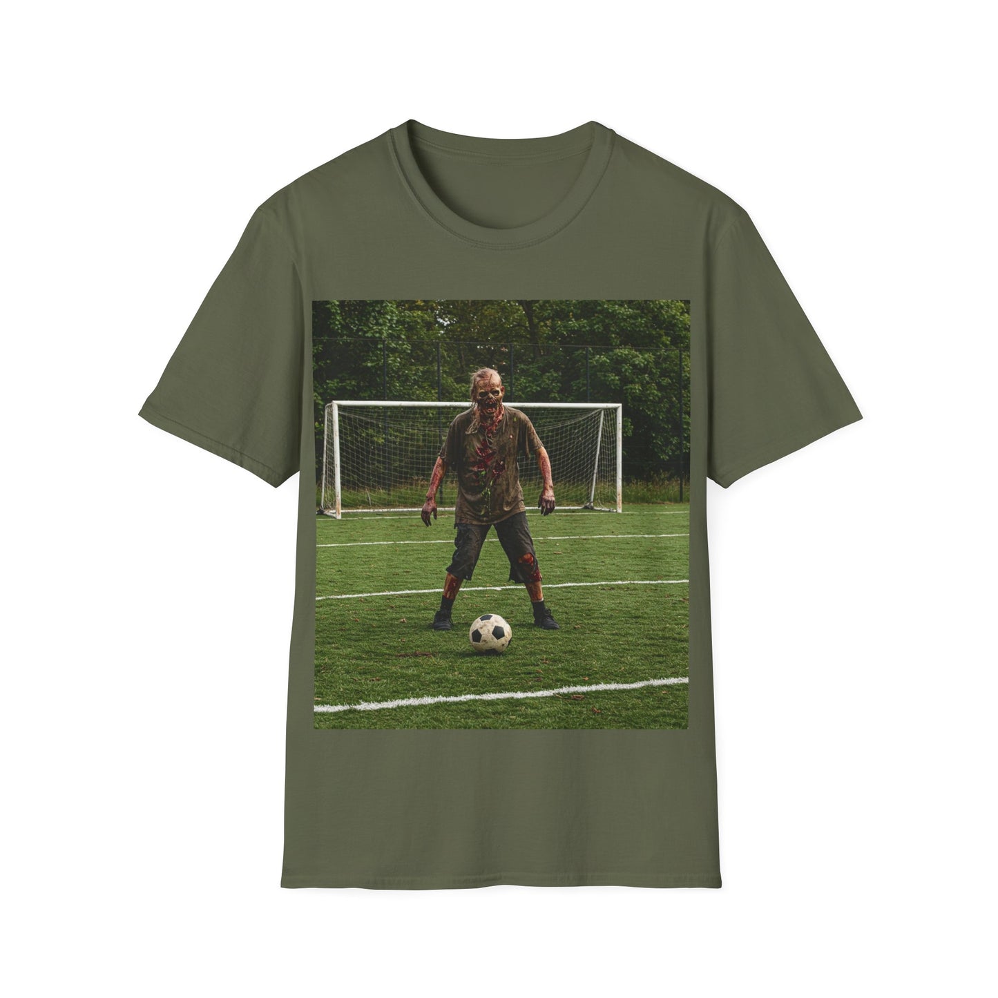 UK - Soccer Themed Unisex Softstyle T-Shirt - Perfect for Sports Lovers