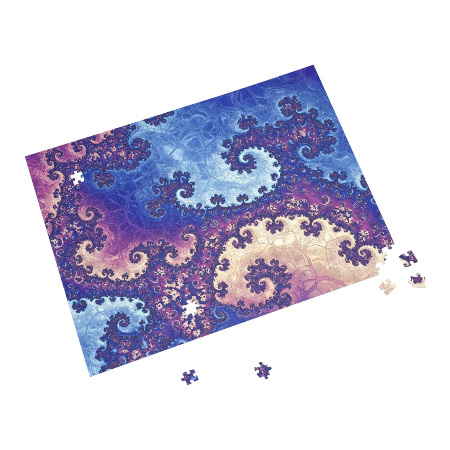 Colorful Fractal Puzzle - 96, 252, 500, 1000-Piece Options - Perfect for Family Game Night or Relaxing Activities