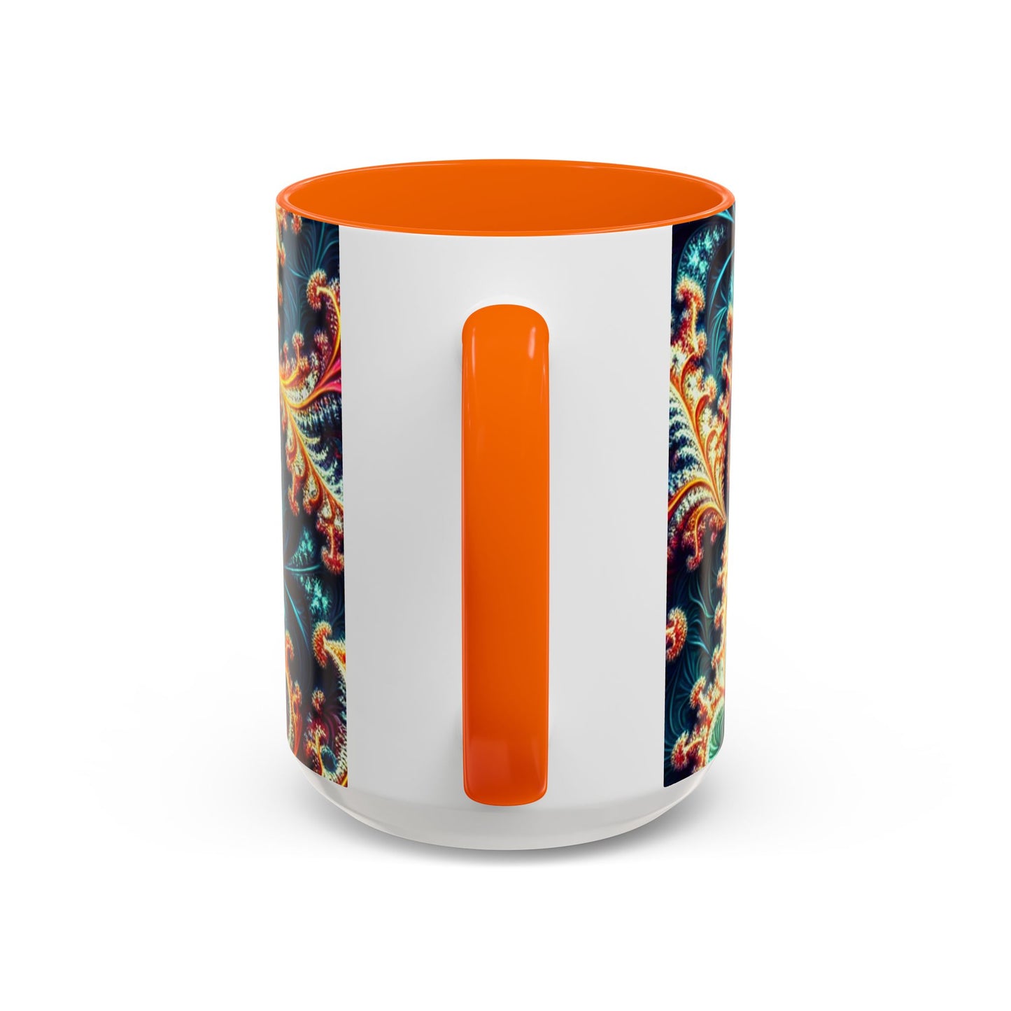 Vibrant Swirl Accent Coffee Mug - 11oz & 15oz
