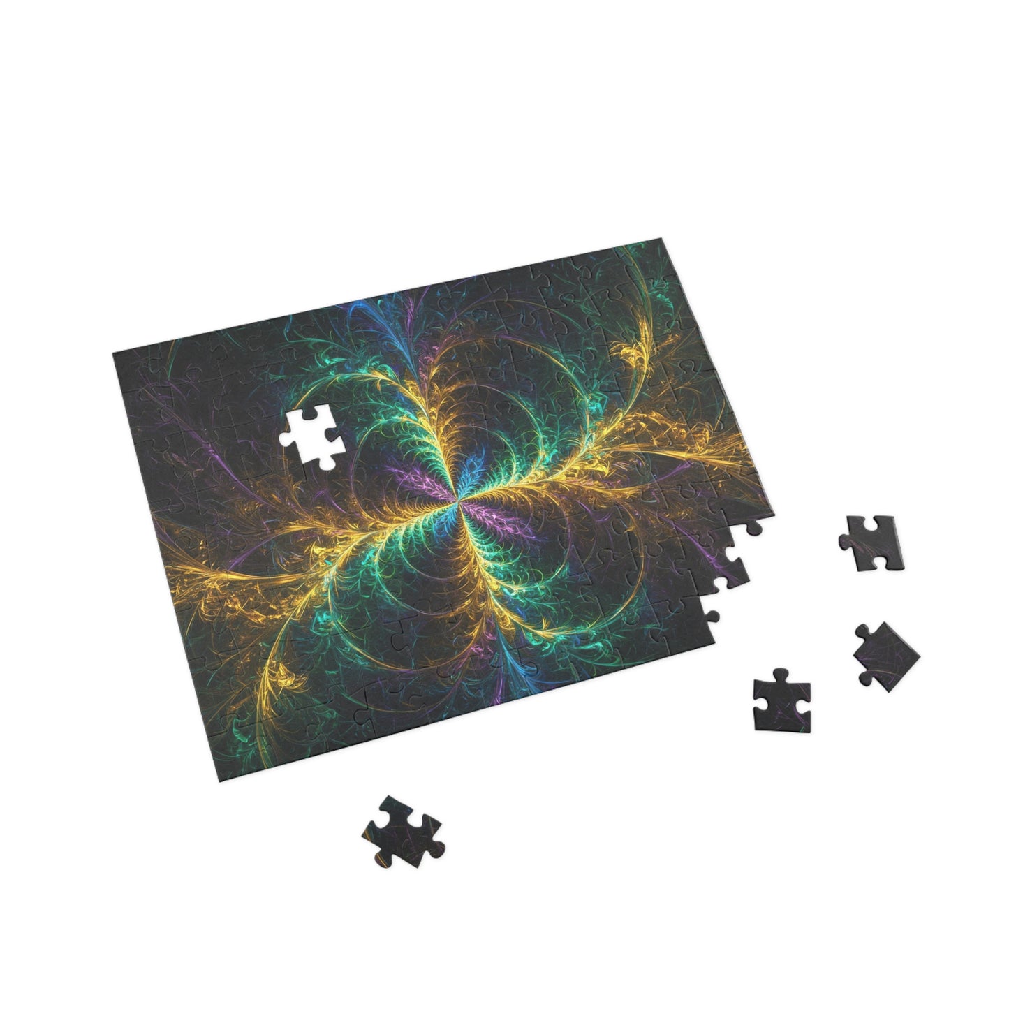 Colorful Fractal Puzzle (96, 252, 500, 1000-Piece) - Relaxing Brain Teaser for All Ages