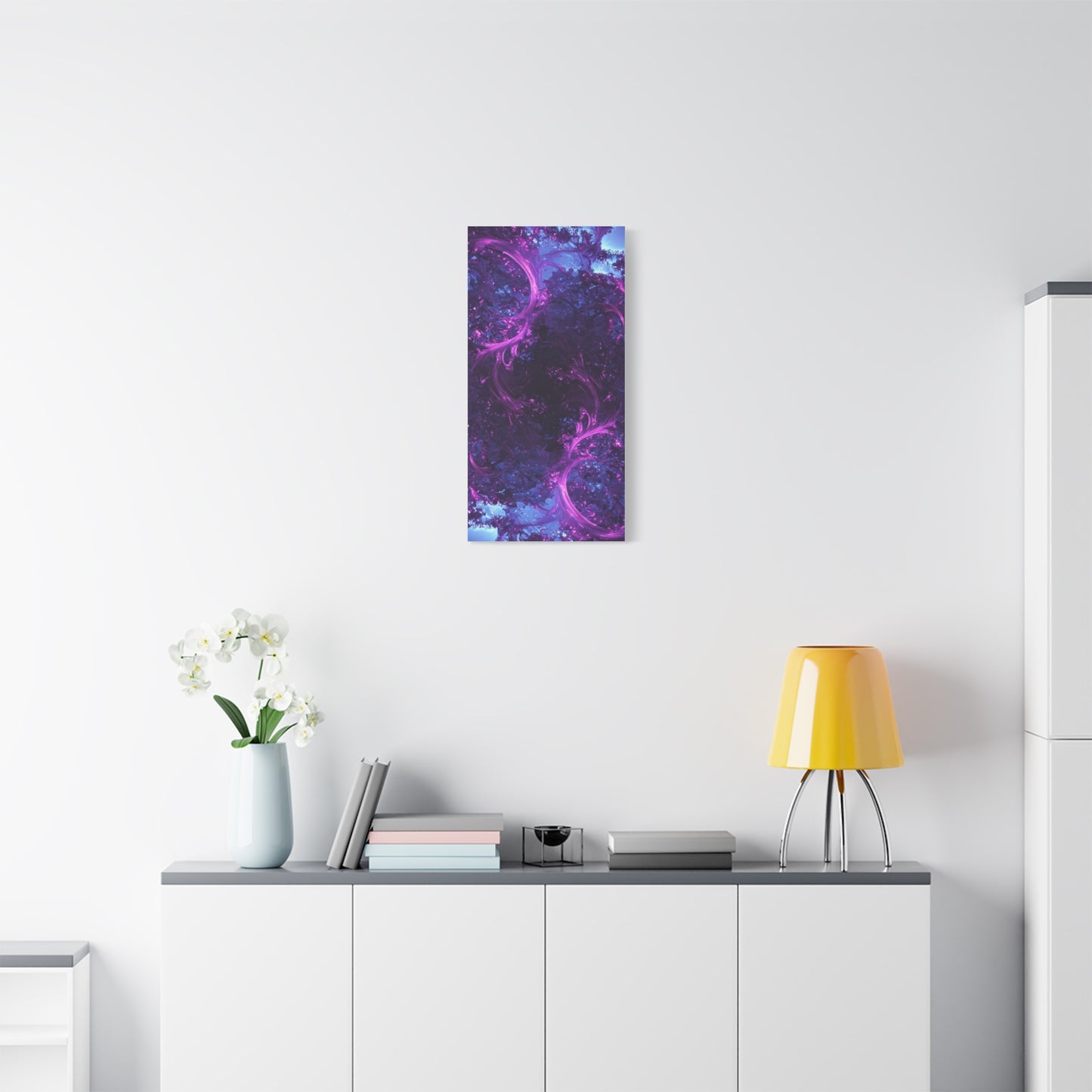 Abstract Purple Fractal Canvas Print - Artistic Wall Décor