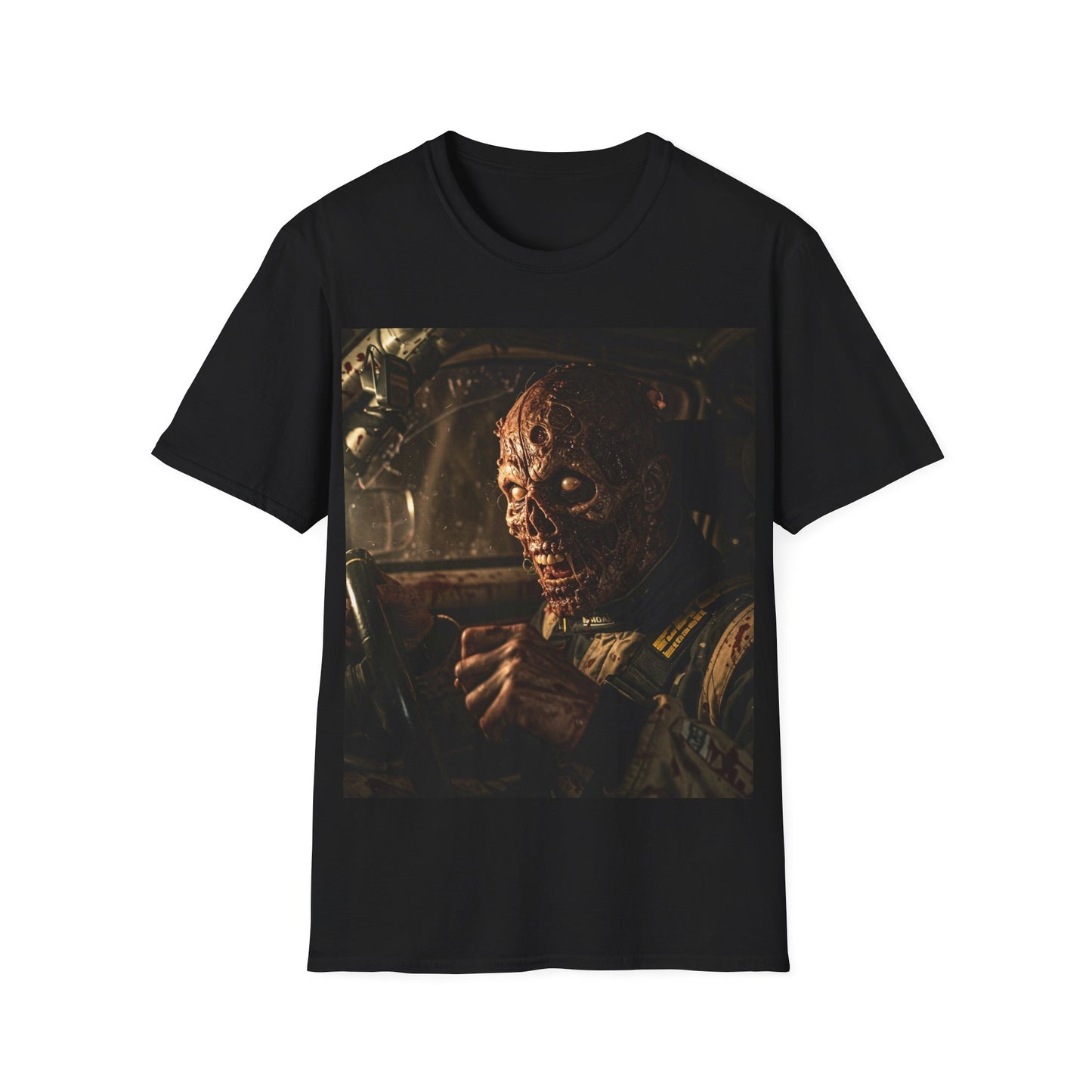 UK - Horror-Inspired Unisex Softstyle T-Shirt - Perfect for Halloween and Movie Buffs