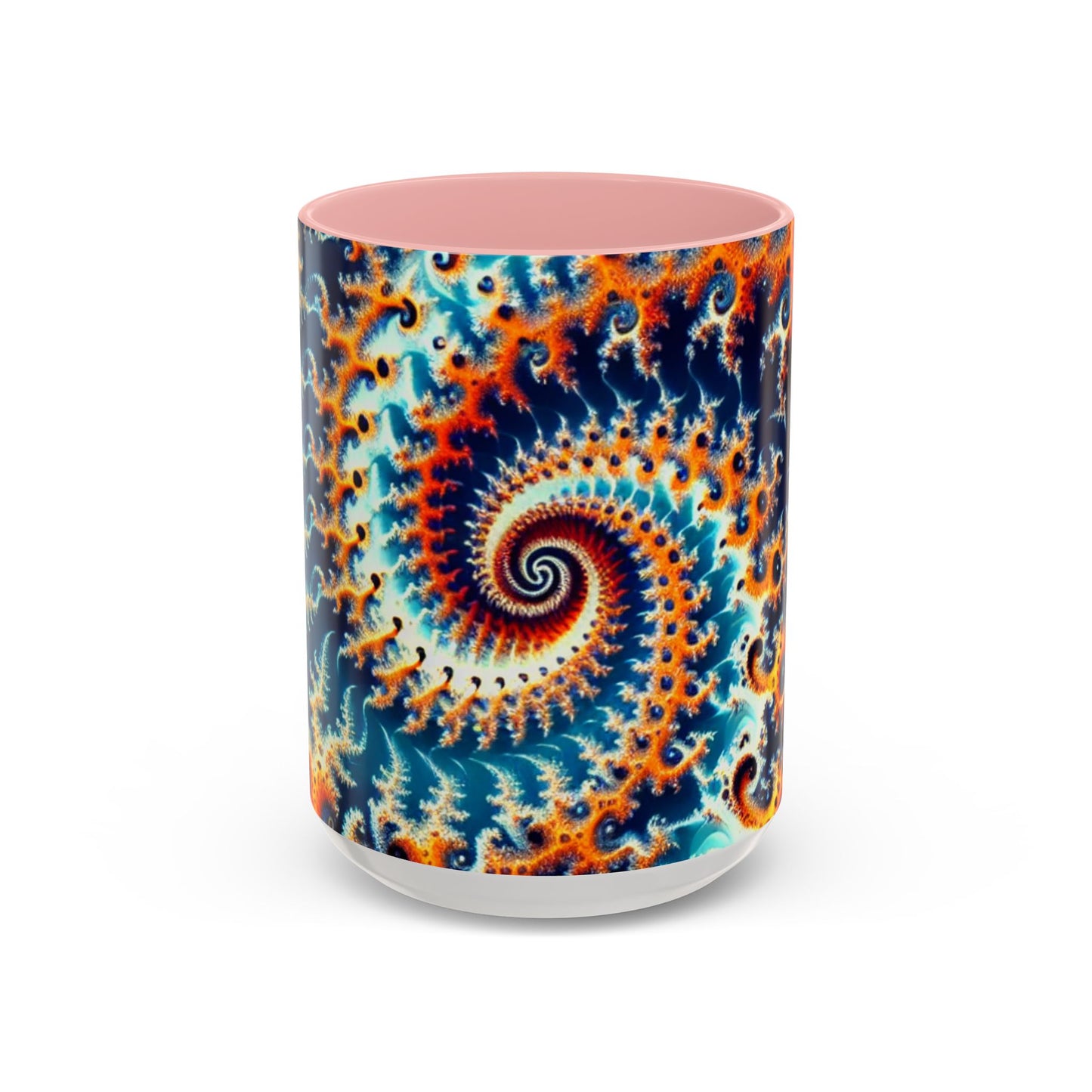 Vibrant Spiral Design Coffee Mug - 11/15oz Ceramic Accent Cup for Art Lovers