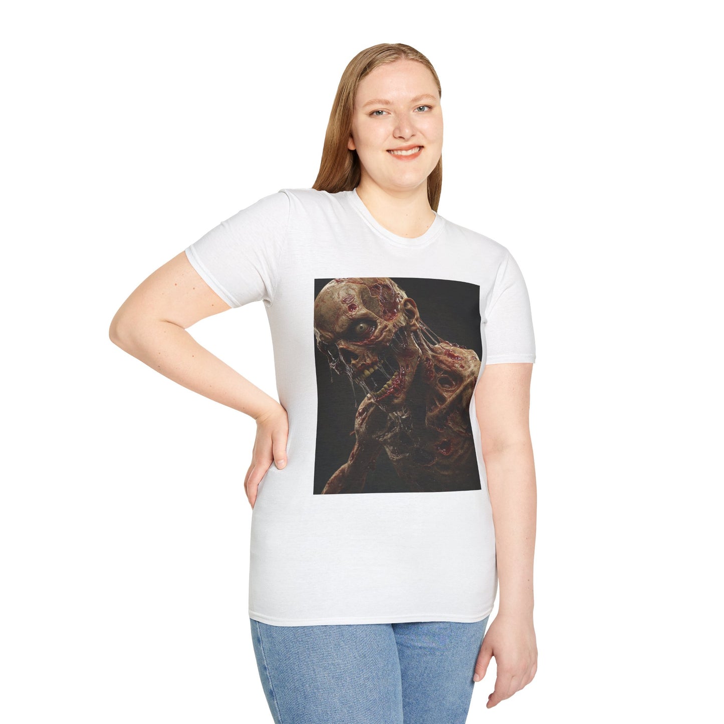 Zombie Art Unisex Softstyle T-Shirt - Graphic Horror Tee