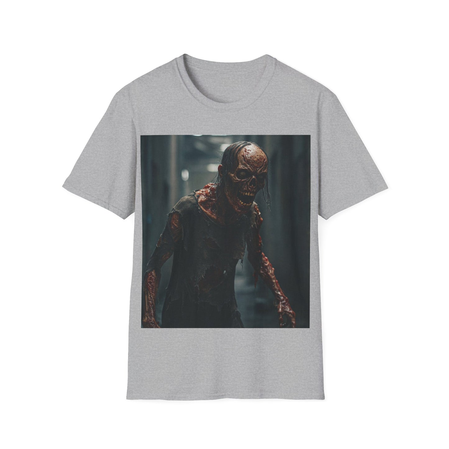UK - Apocalyptic Portrait Tee, bold, decaying zombie graphic