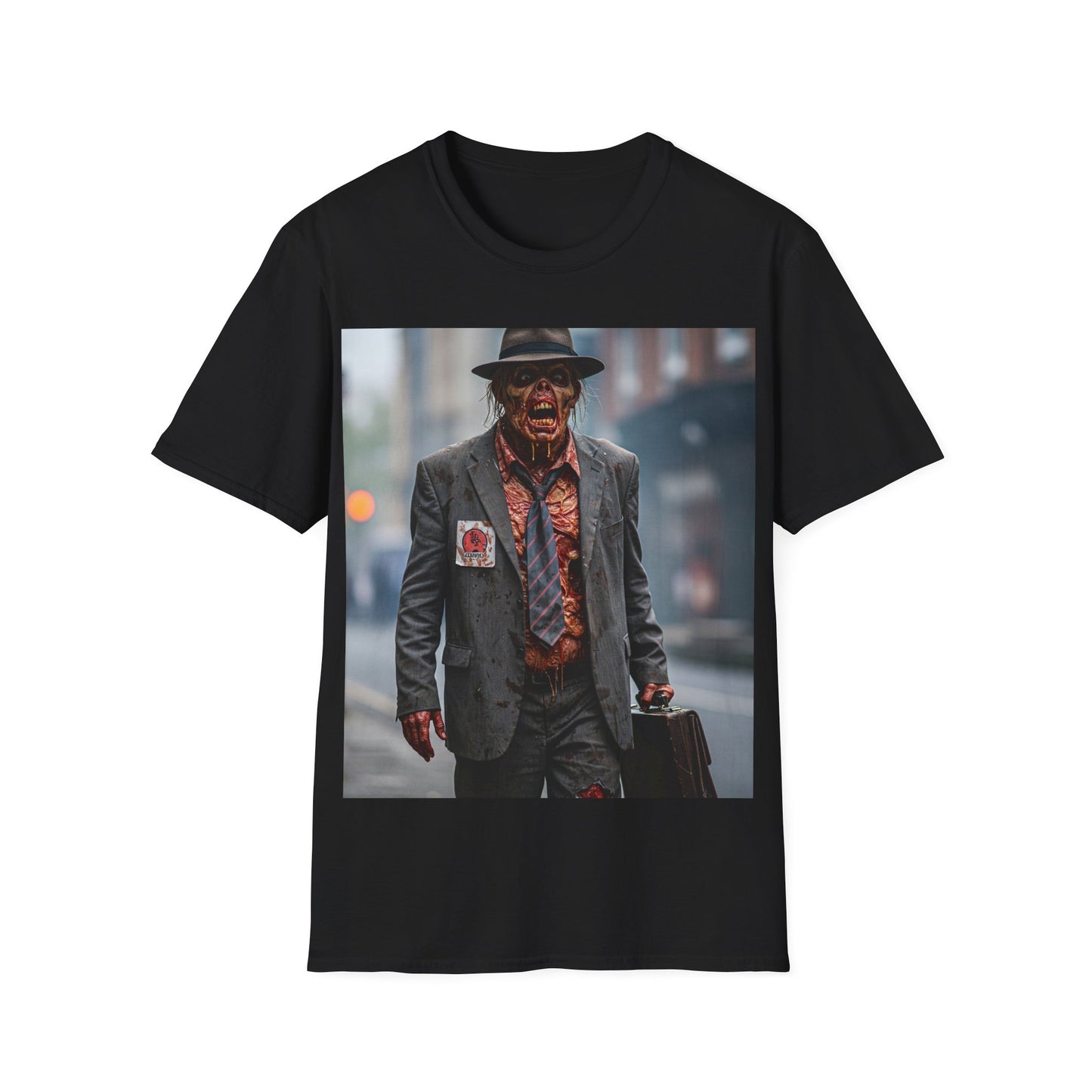 UK - Stylish Horror-Themed Unisex Softstyle T-Shirt