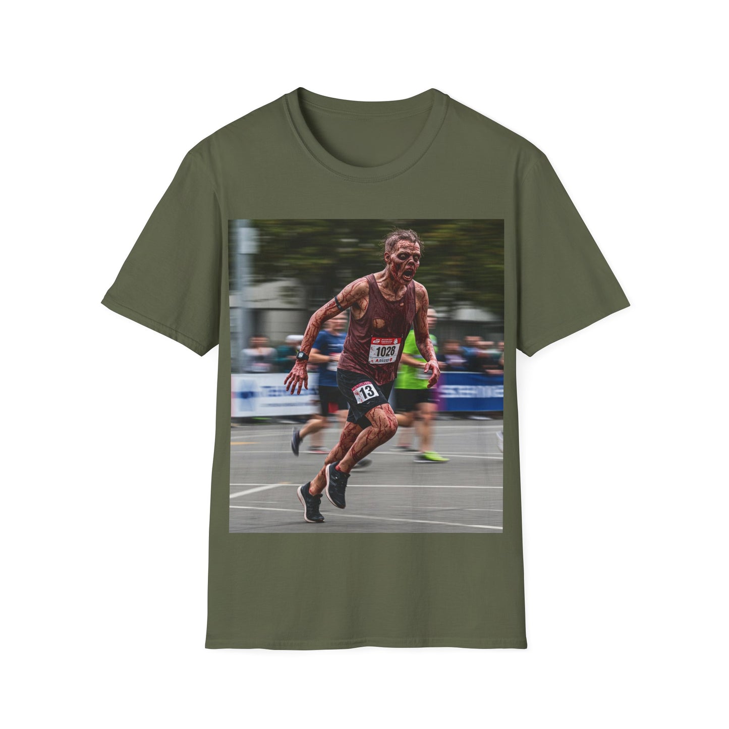 UK - Motivational Run Unisex Softstyle T-Shirt - Perfect for Runners and Fitness Enthusiasts