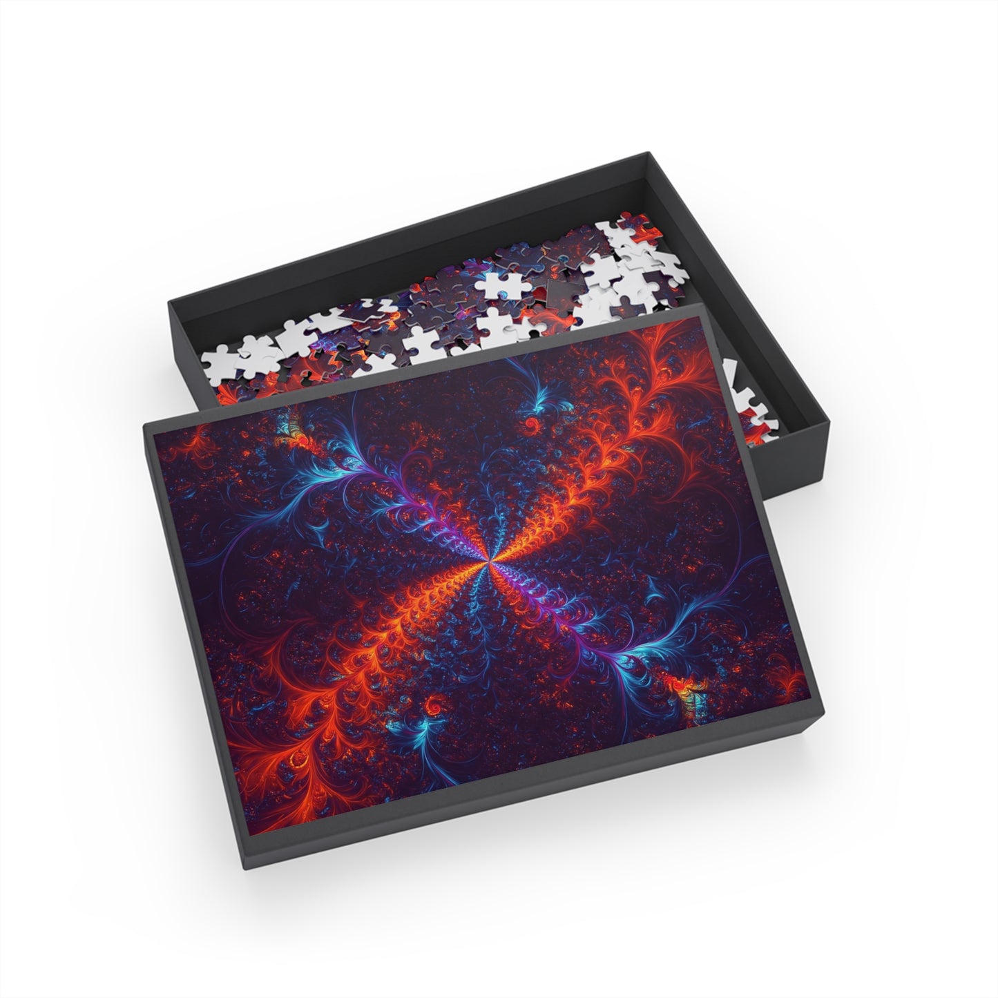 Vibrant Abstract Fractal Puzzle - 96, 252, 500, 1000-Piece Options