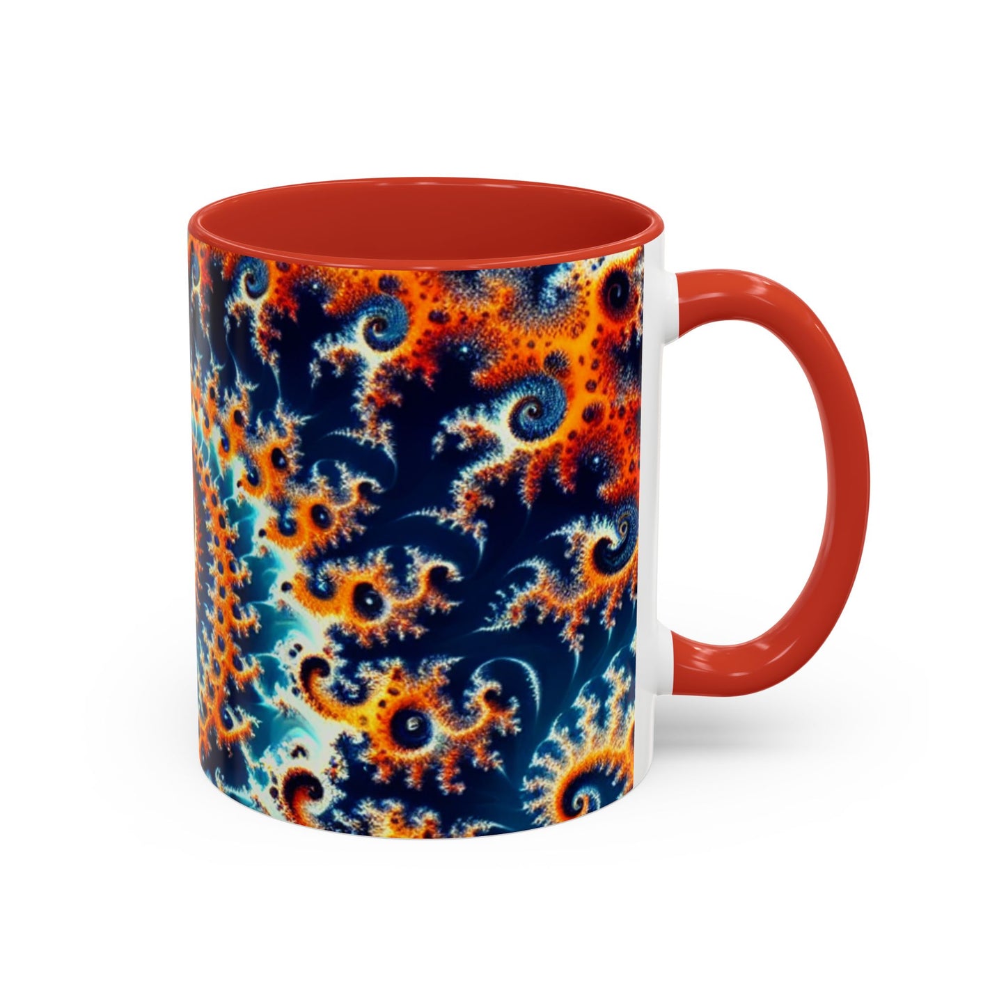 Vibrant Spiral Design Coffee Mug - 11/15oz Ceramic Accent Cup for Art Lovers