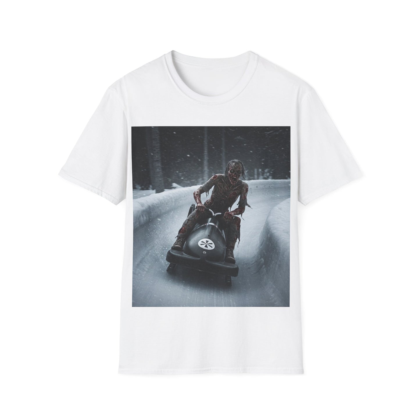 UK - Winter Adventure Unisex Softstyle T-Shirt - Snowmobiling Graphic Tee