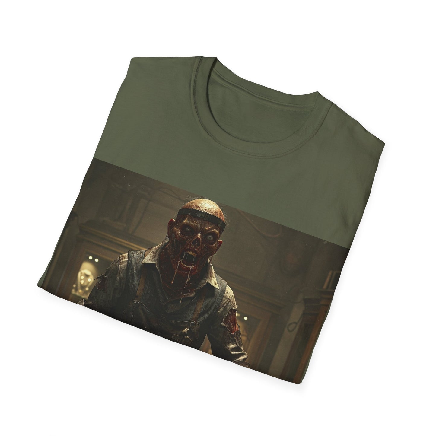 UK - Unisex Horror-Themed Softstyle T-Shirt - Perfect for Halloween and Cosplay