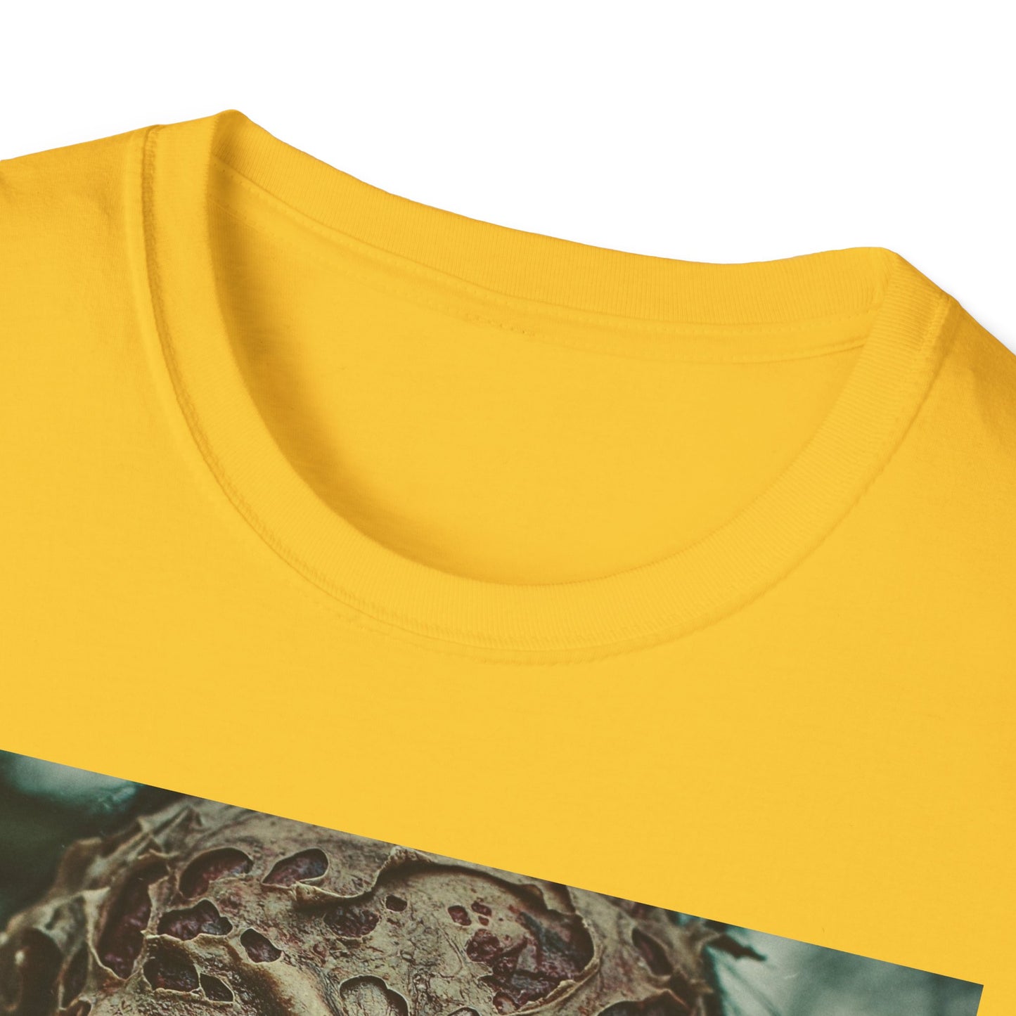 Apocalyptic Portrait Tee, bold, decaying zombie graphic