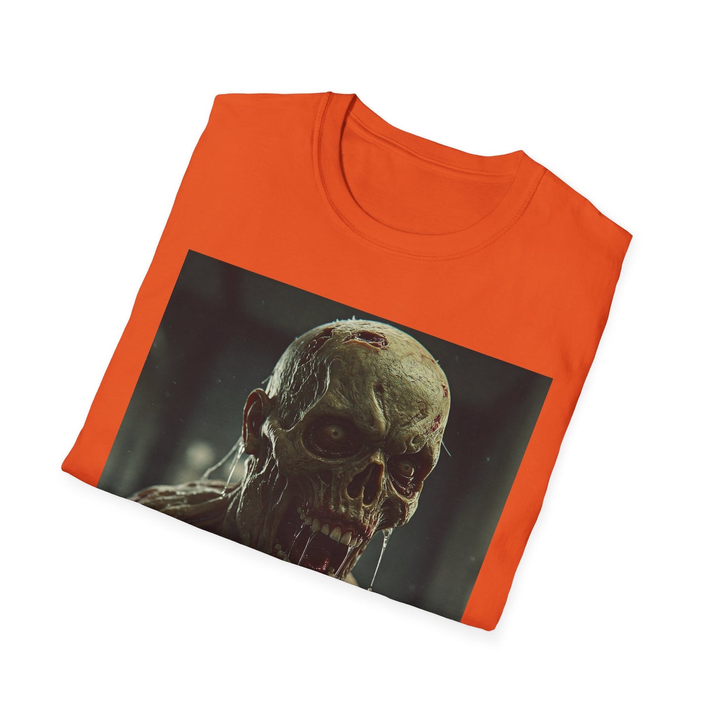 Apocalyptic Portrait Tee, bold, decaying zombie graphic