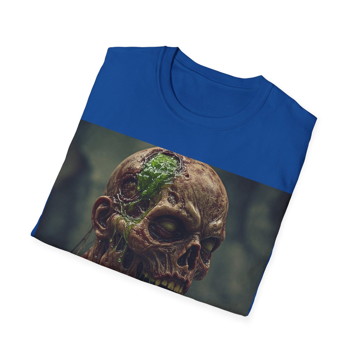 UK - Unisex Softstyle T-Shirt - Skeletal Creepy Art Design