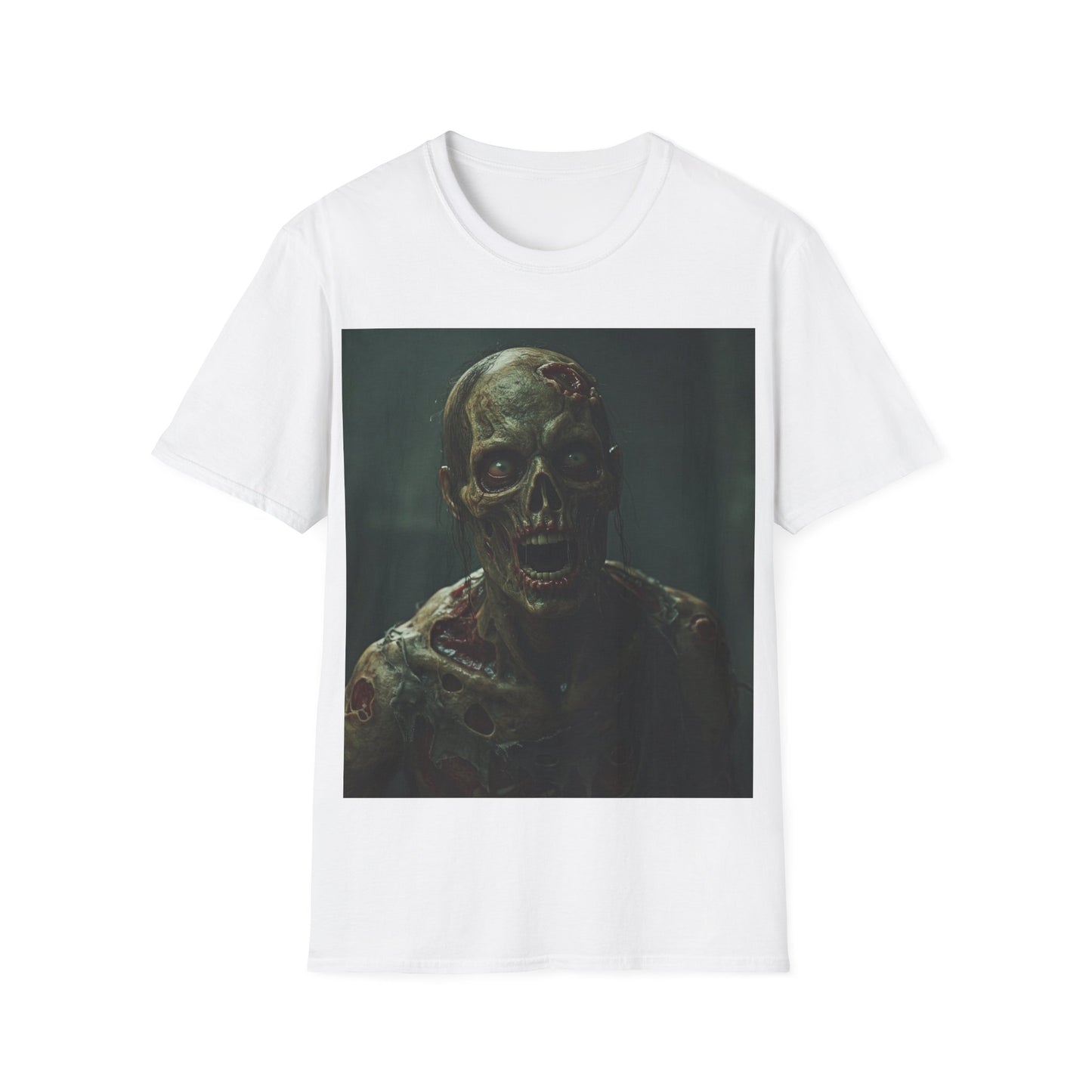 UK - Creepy Zombie Graphic Unisex Softstyle T-Shirt