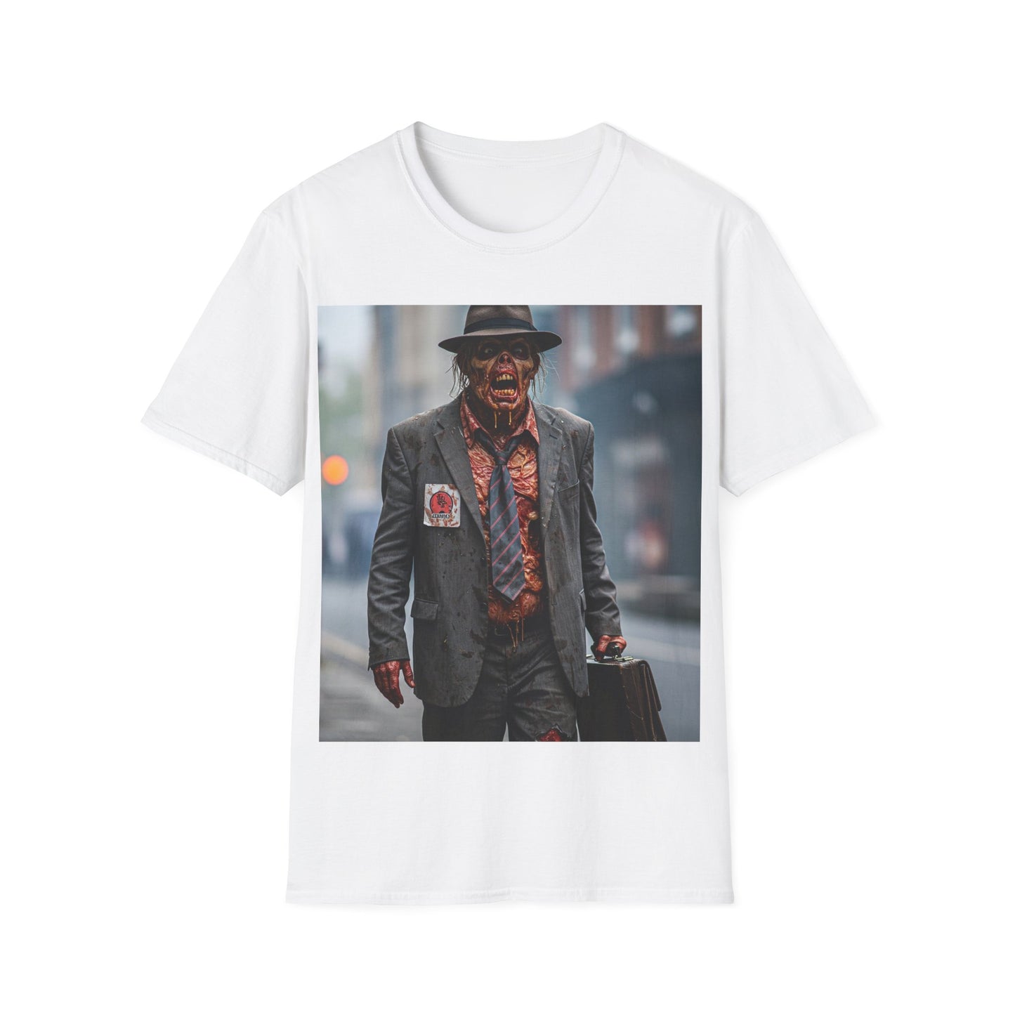 UK - Stylish Horror-Themed Unisex Softstyle T-Shirt
