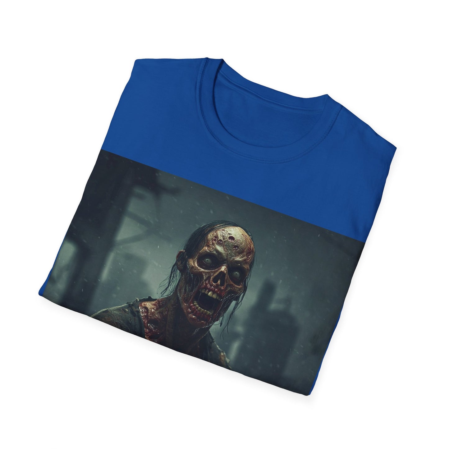 UK - Zombie Apocalypse Apocalyptic Portrait Tee, bold, decaying zombie graphic