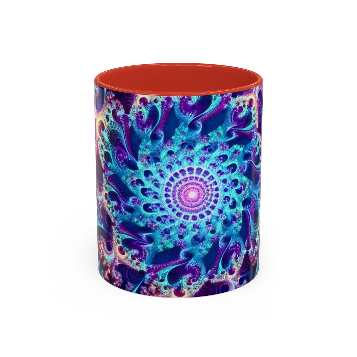 Colorful Spiral Accent Coffee Mug - 11 & 15oz