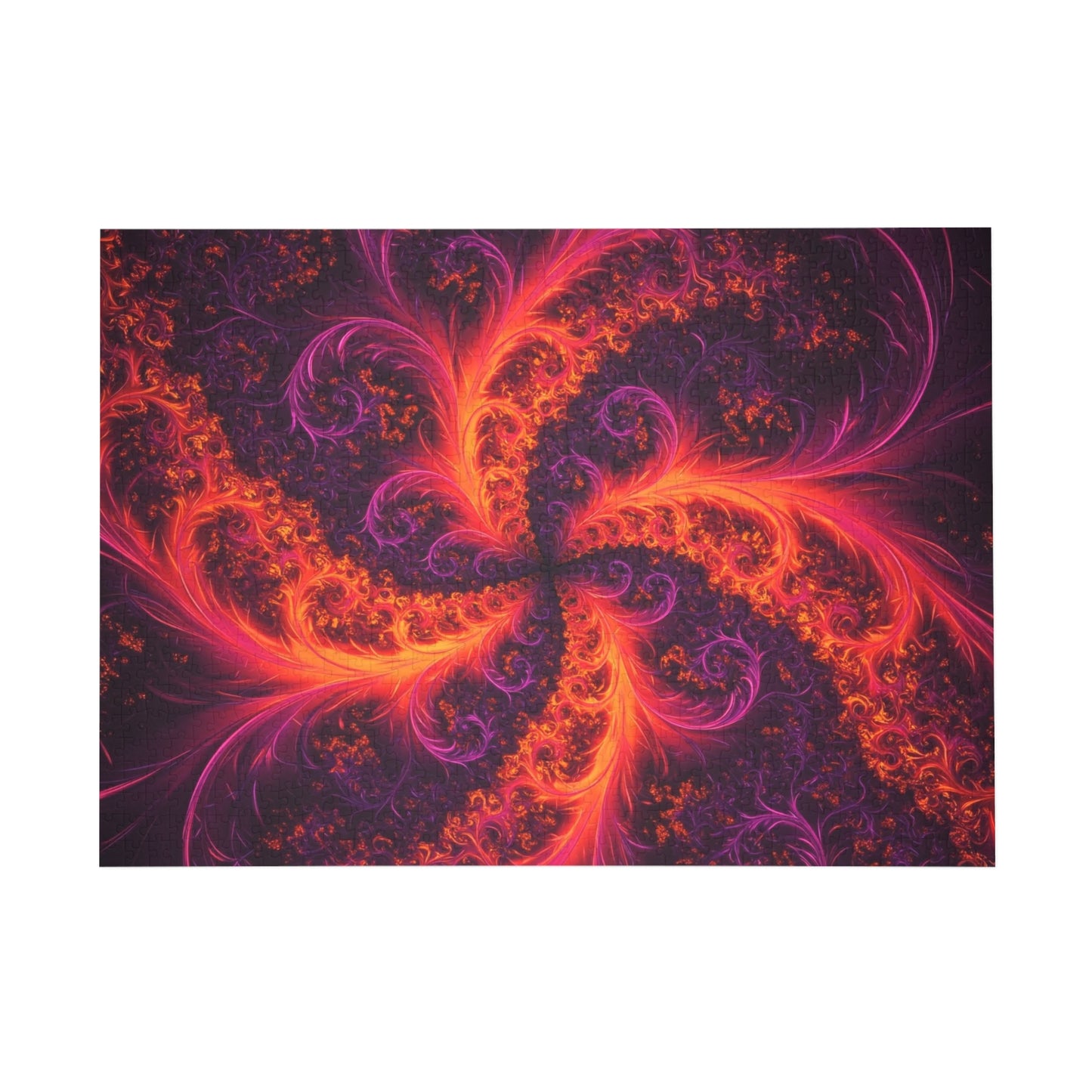 Vibrant Spiral Fractal Puzzle - 1000-Piece Jigsaw for Relaxation and Fun