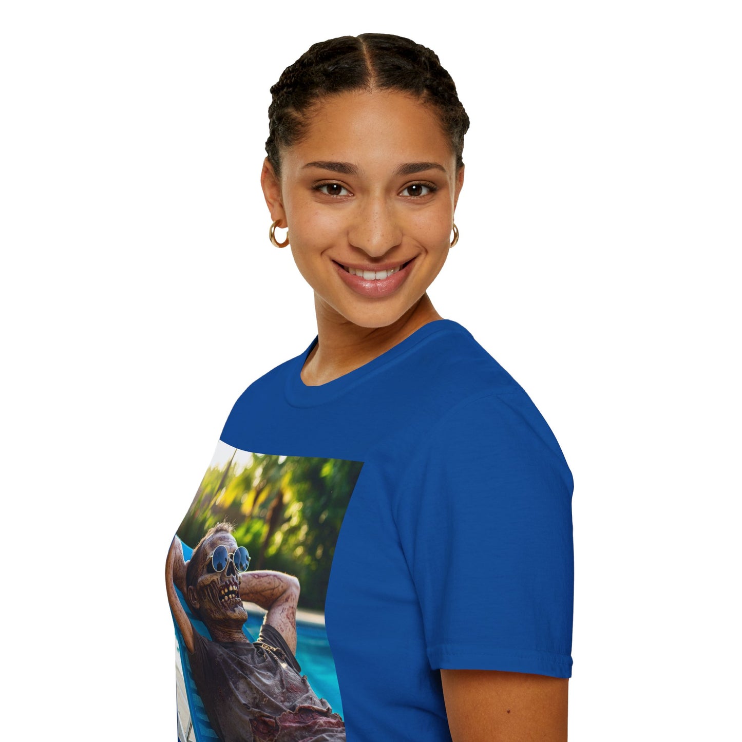 Chillin' Zombie Unisex Softstyle T-Shirt | Halloween Apparel