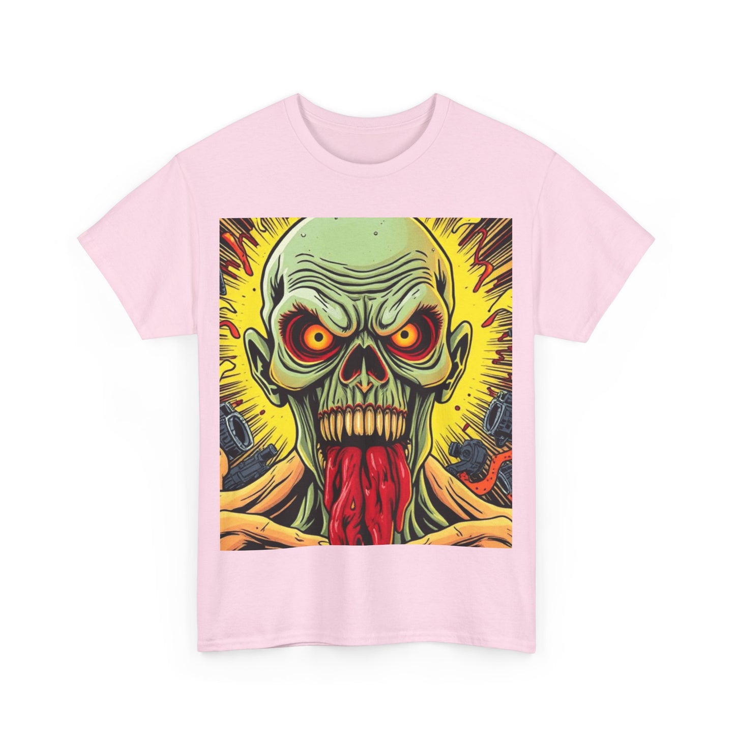UK - Graphic Unisex Heavy Cotton - Vibrant Zombie Design