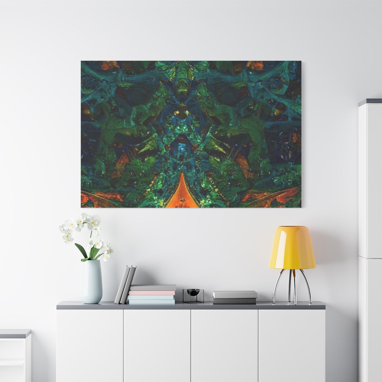 Vibrant Abstract Fractal Art Canvas Print