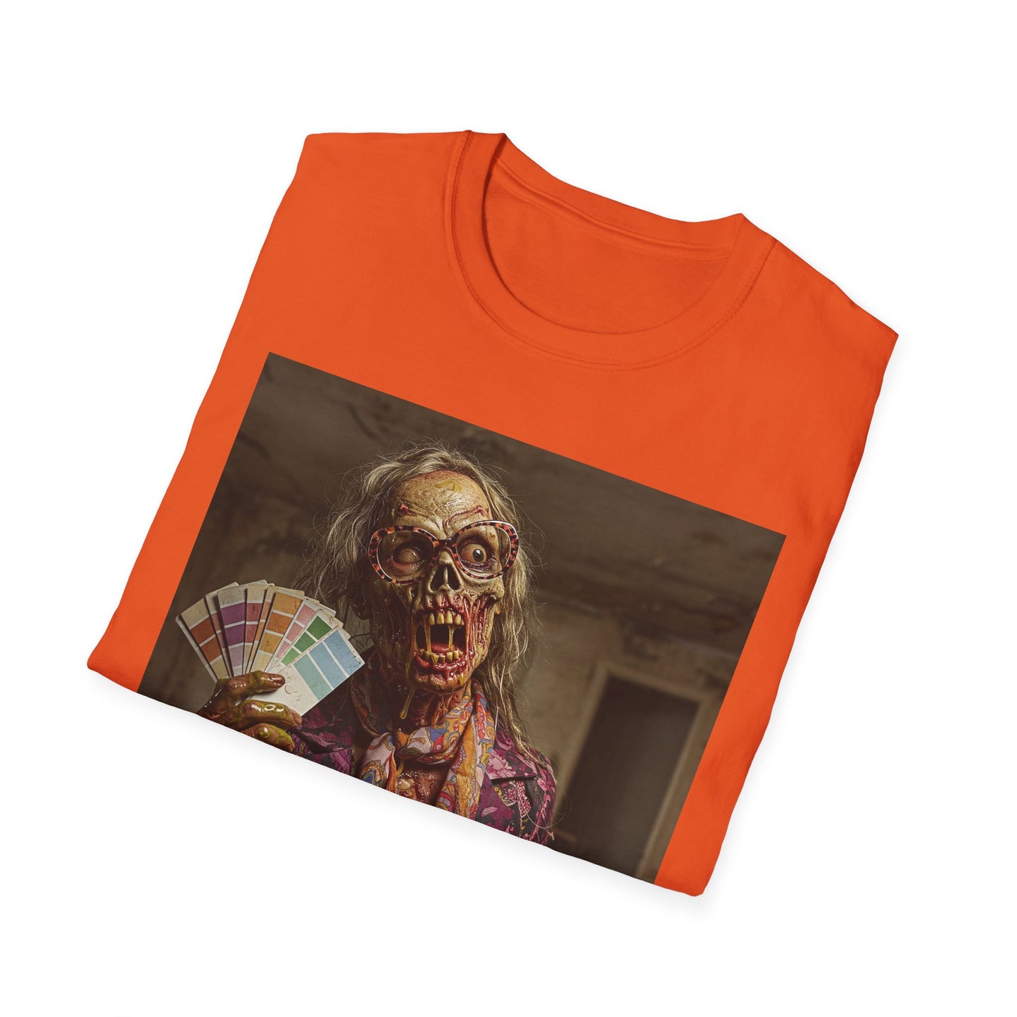 Unisex Softstyle T-Shirt – Retro Skeleton Poker Night Tee