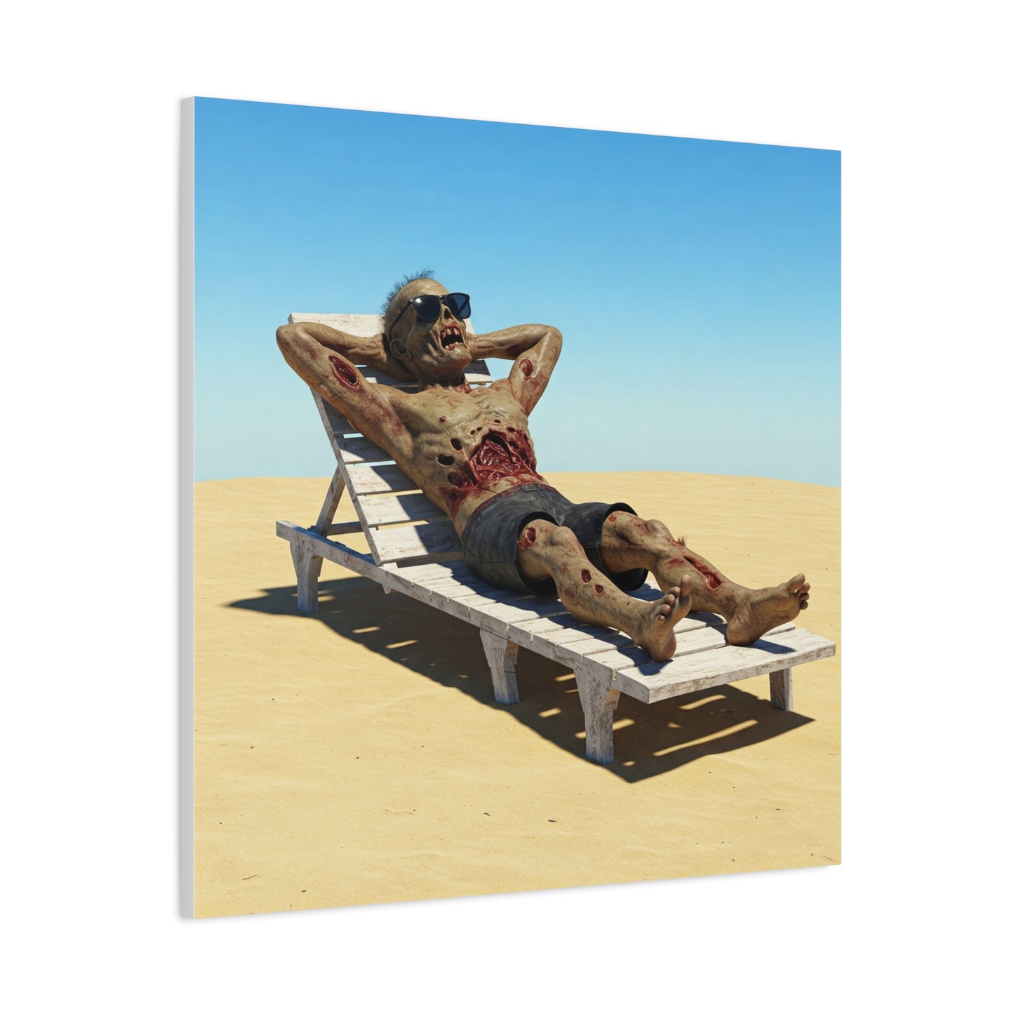 Zombie Beach Bум canvas art - Perfect for Halloween decor and unique gifts
