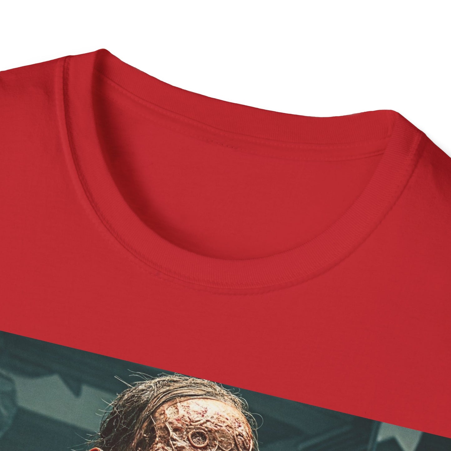 UK - Horror-Inspired Unisex Softstyle T-Shirt - Perfect for Halloween and Horror Fans