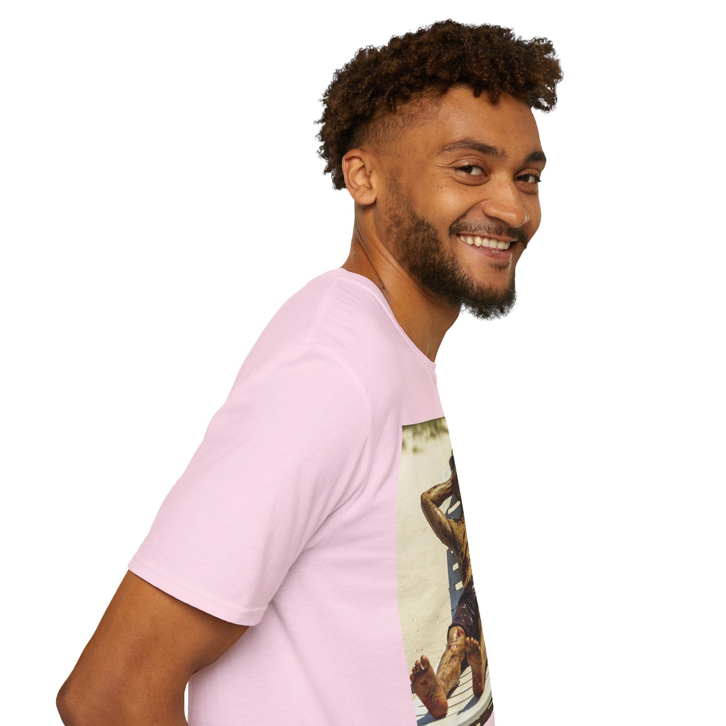 Chillin' Skeleton Unisex Softstyle T-Shirt - Perfect for Halloween & Casual Wear