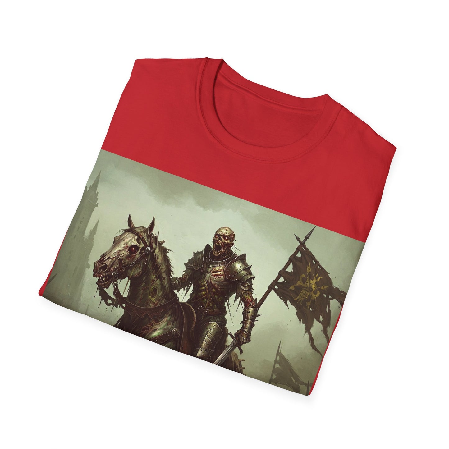 UK - Epic Knight Riding T-Shirt - Unisex Fantasy Graphic Tee
