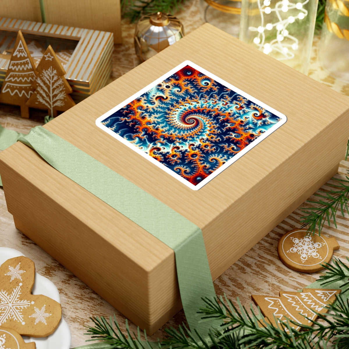Colorful Spirals Kiss-Cut Stickers for Creative Expression