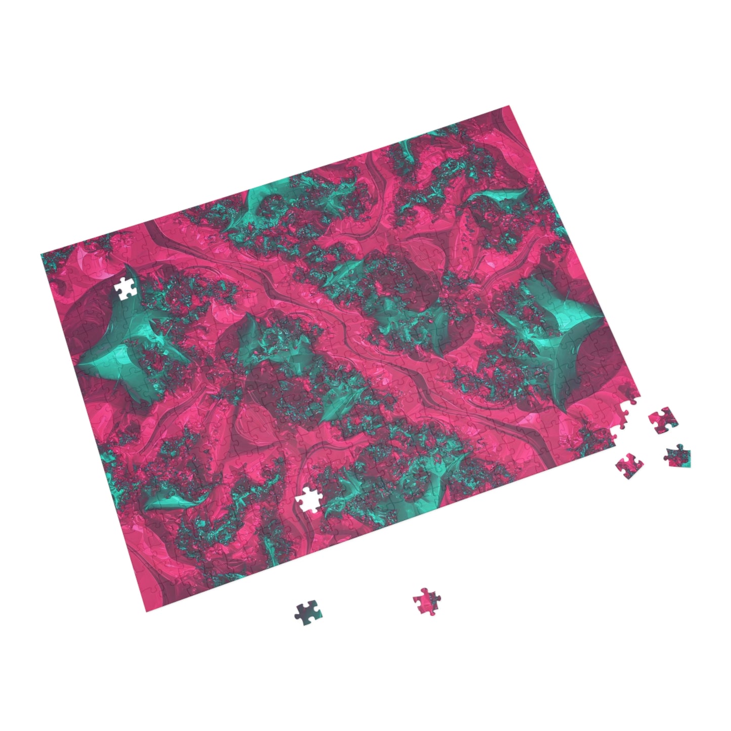 Abstract Fractal Puzzle – 96, 252, 500, 1000 Pieces – Vibrant Artistic Design for Relaxation and Fun