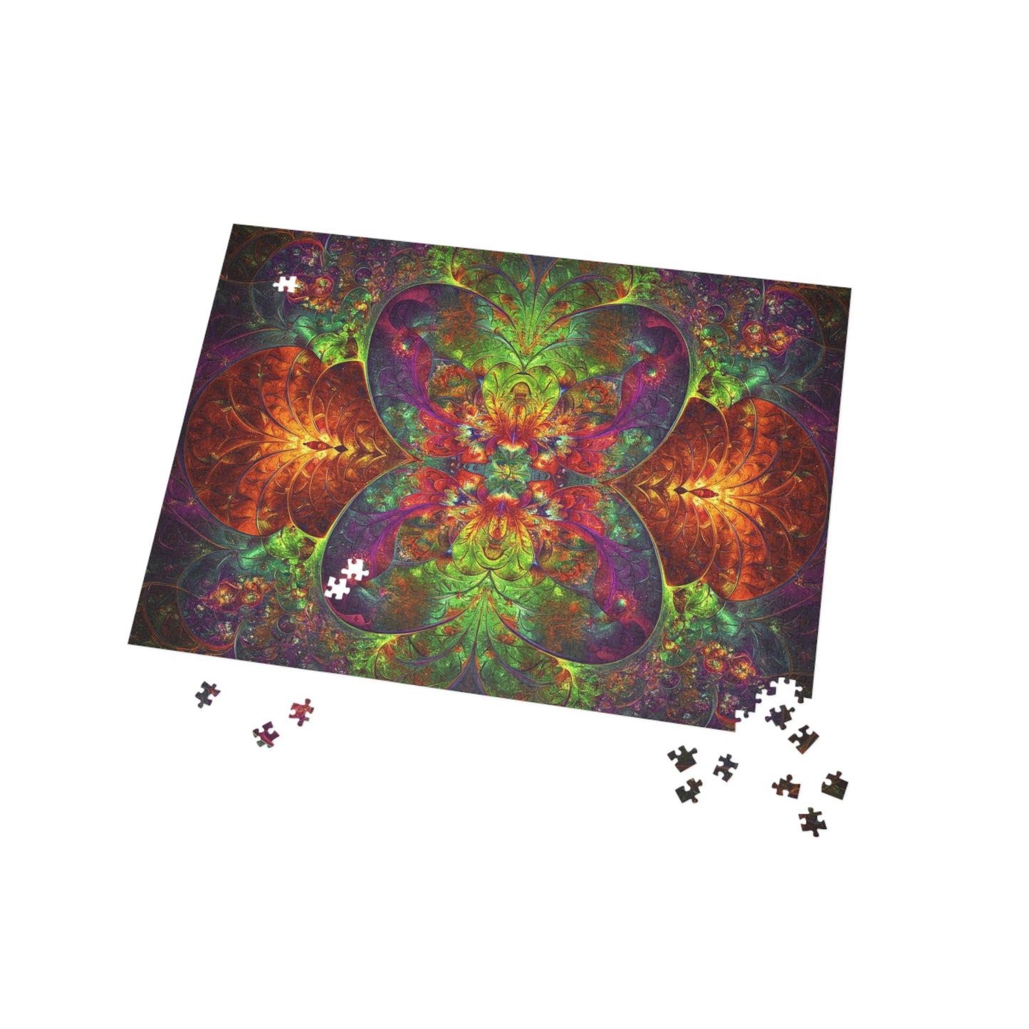 Colorful Mandala Puzzle (96, 252, 500, 1000-Piece) - Perfect for Family Game Night
