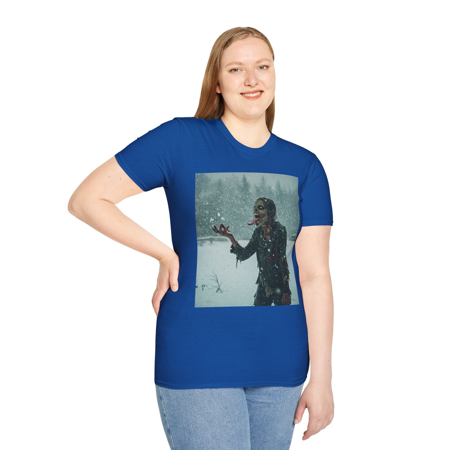 Chilling Horror Graphic Tee - Unisex Softstyle T-Shirt with Spooky Design