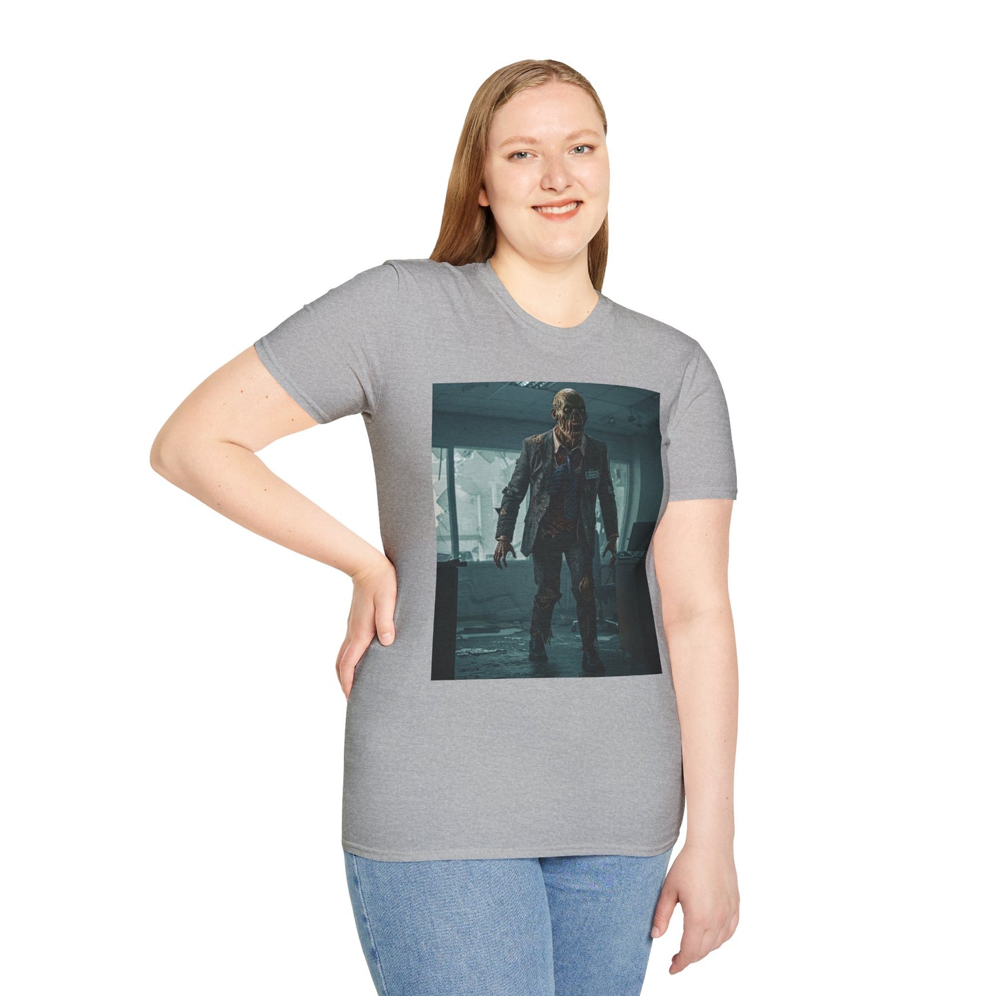 Zombie Apocalypse Unisex Softstyle T-Shirt - Perfect for Horror Fans and Parties