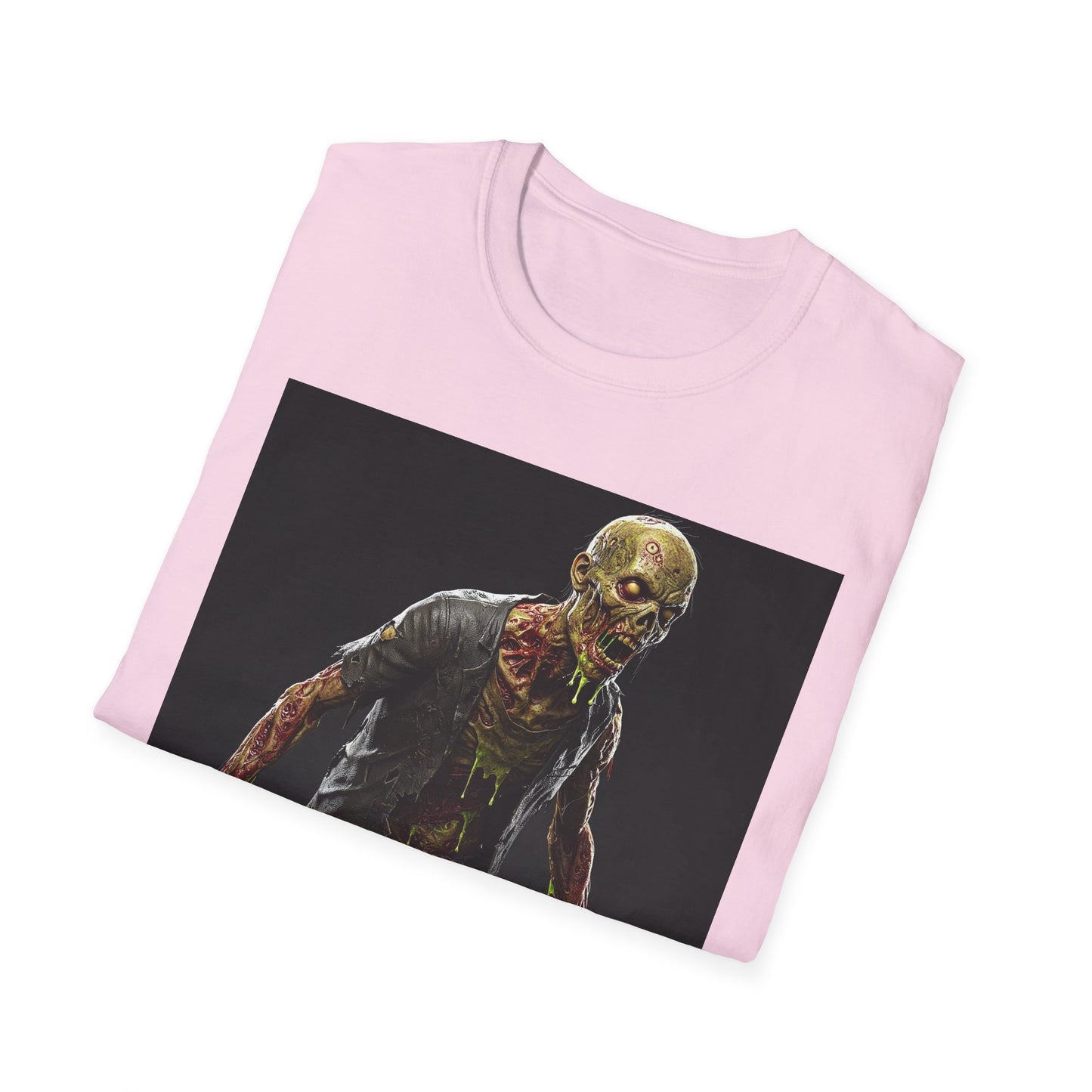 Zombie Graphic Unisex Softstyle T-Shirt | Perfect for Halloween and Horror Fans