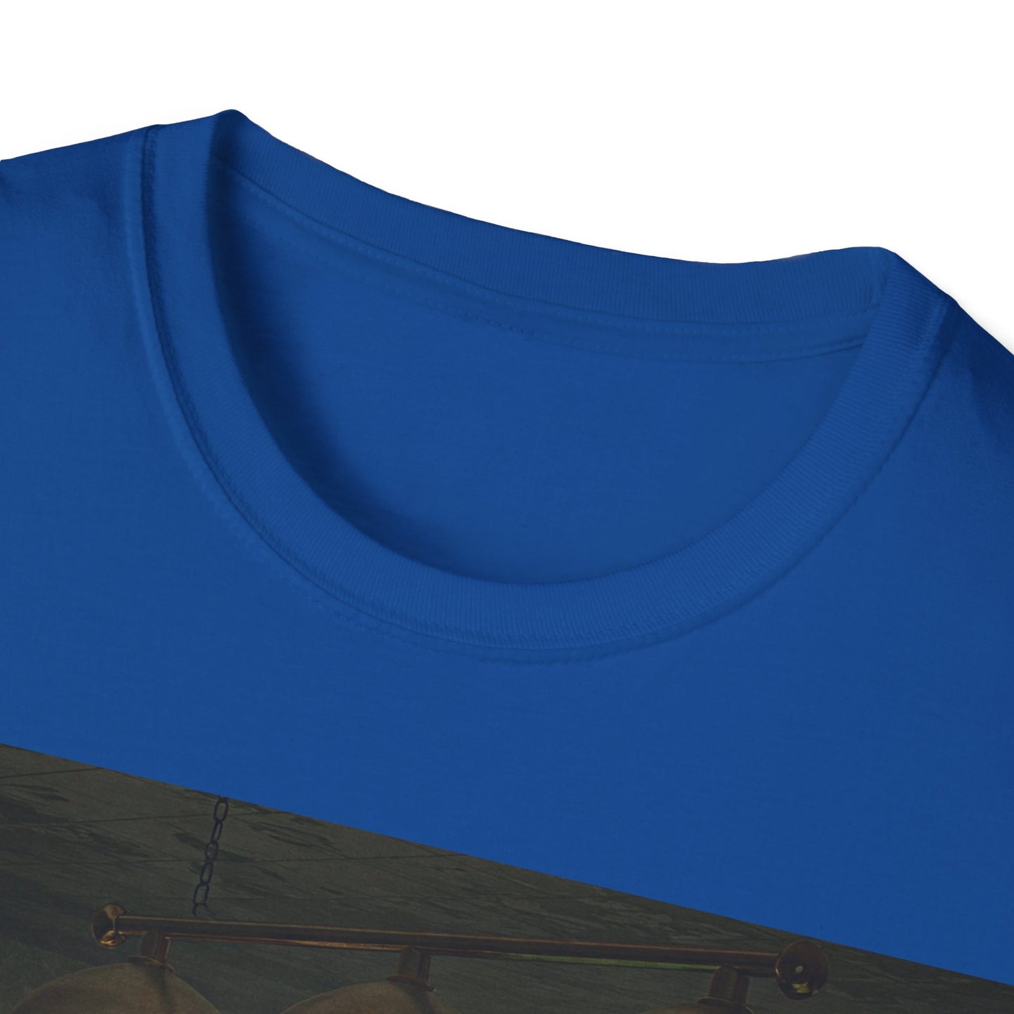 UK - Vintage Billiards Unisex Softstyle T-Shirt - Pool Table Design