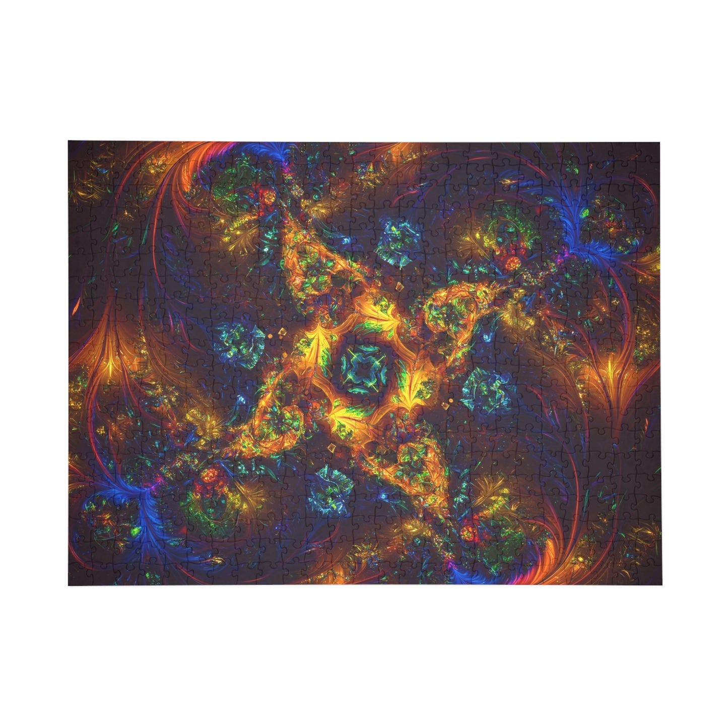 Colorful Fractal Art Puzzle - 1000-Piece Puzzle for Relaxation and Creativity