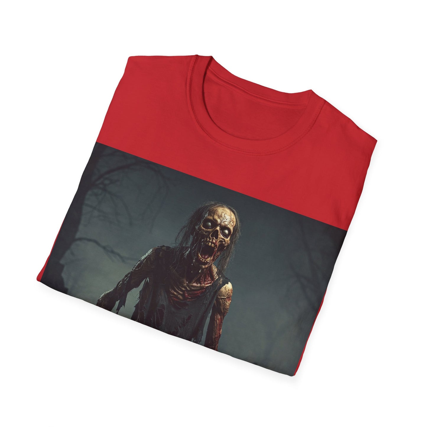 UK - Horror Zombie Graphic Apocalyptic Portrait Tee, bold, decaying zombie graphic
