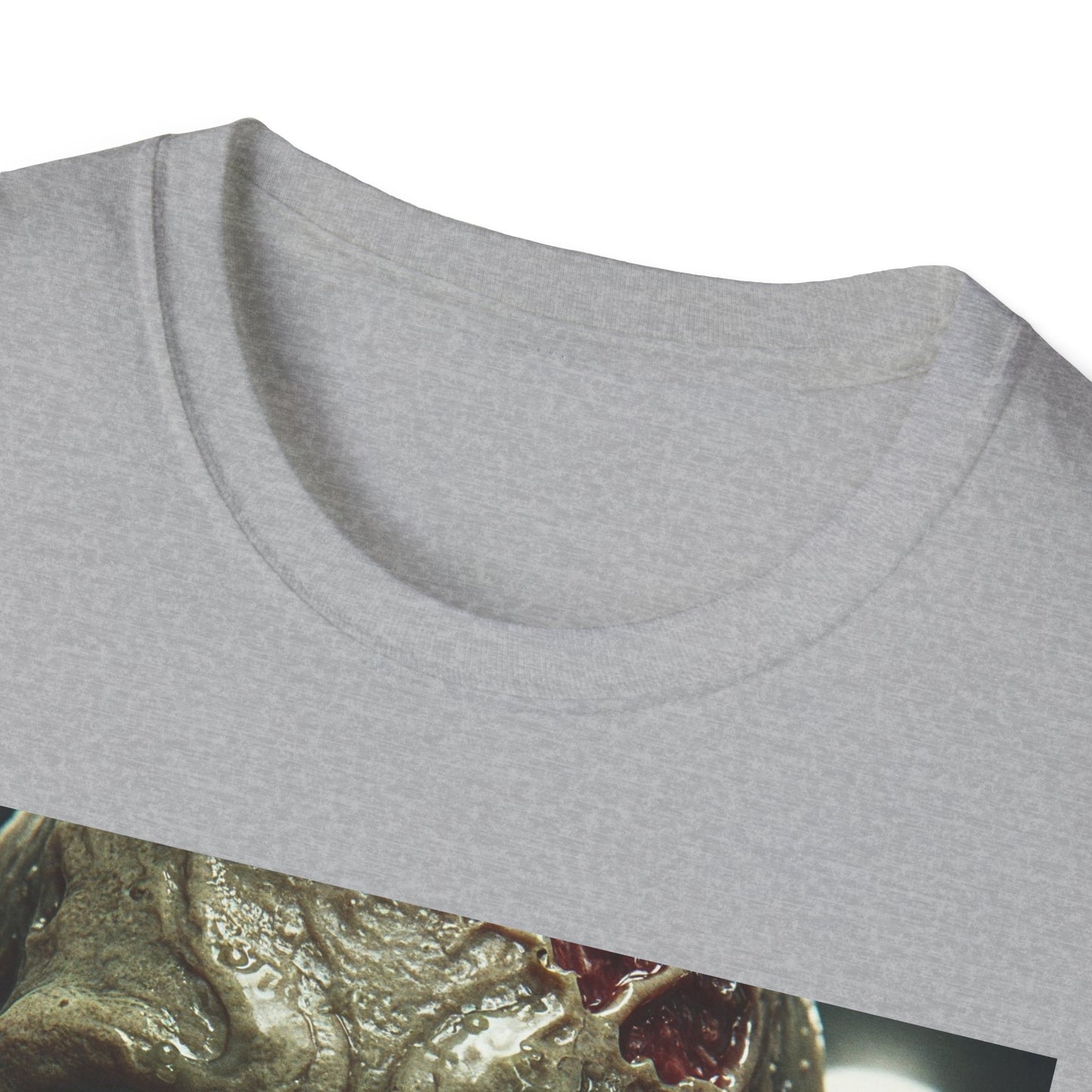 Apocalyptic Portrait Tee, bold, decaying zombie graphic
