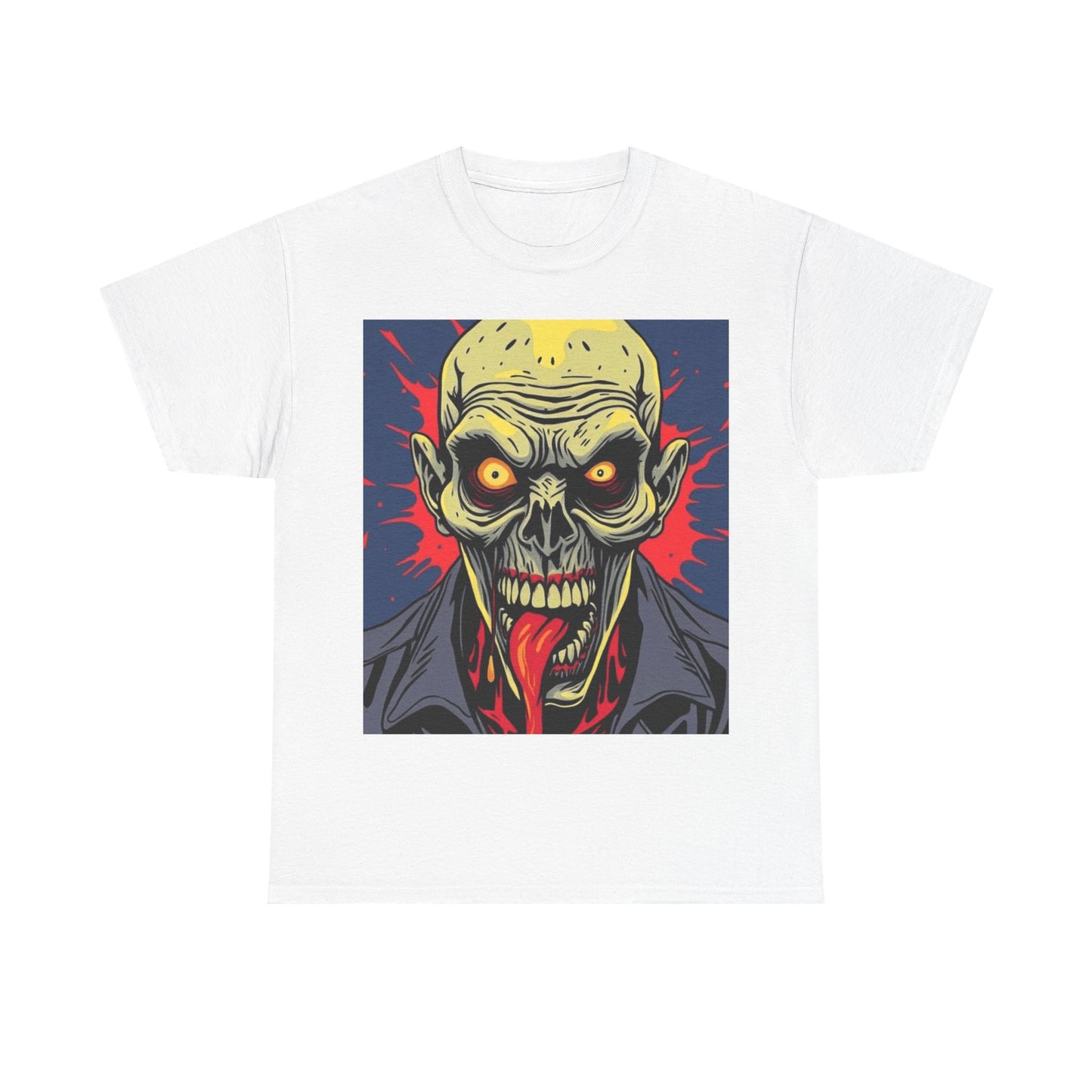 UK - Zombie Graphic Tee - Unisex Heavy Cotton T-Shirt for Horror Fans