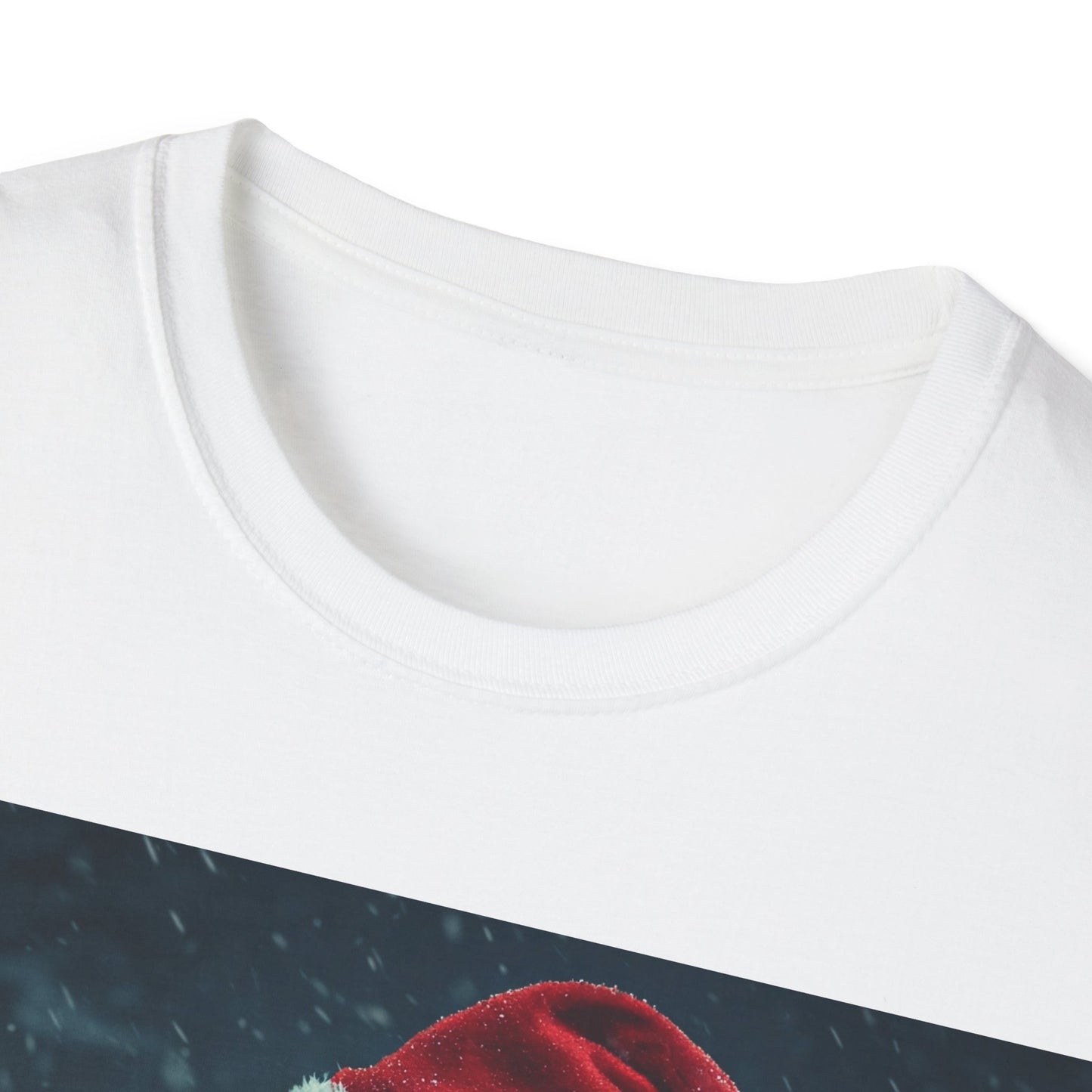 UK - Festive Zombie Santa Apocalyptic Portrait Tee, bold, decaying zombie graphic