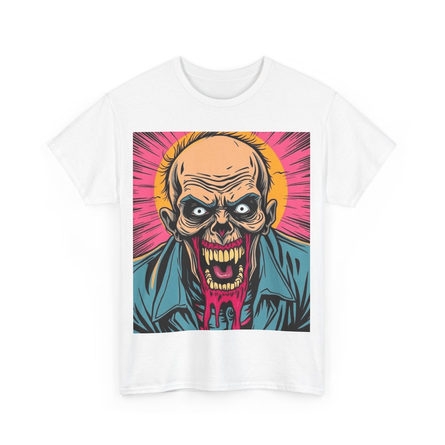 UK - Graphic Zombie Tee - Unisex Heavy Cotton T-Shirt for Horror Fans
