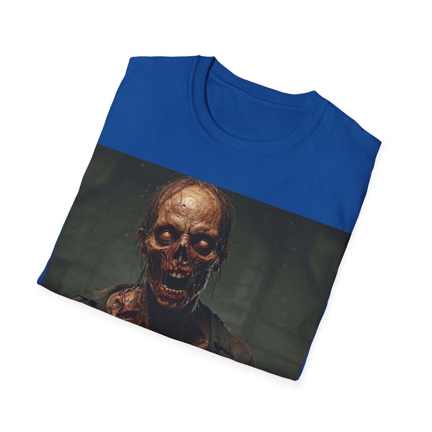 UK - Spooky Skeleton Unisex Softstyle T-Shirt - Perfect for Halloween and Horror Lovers