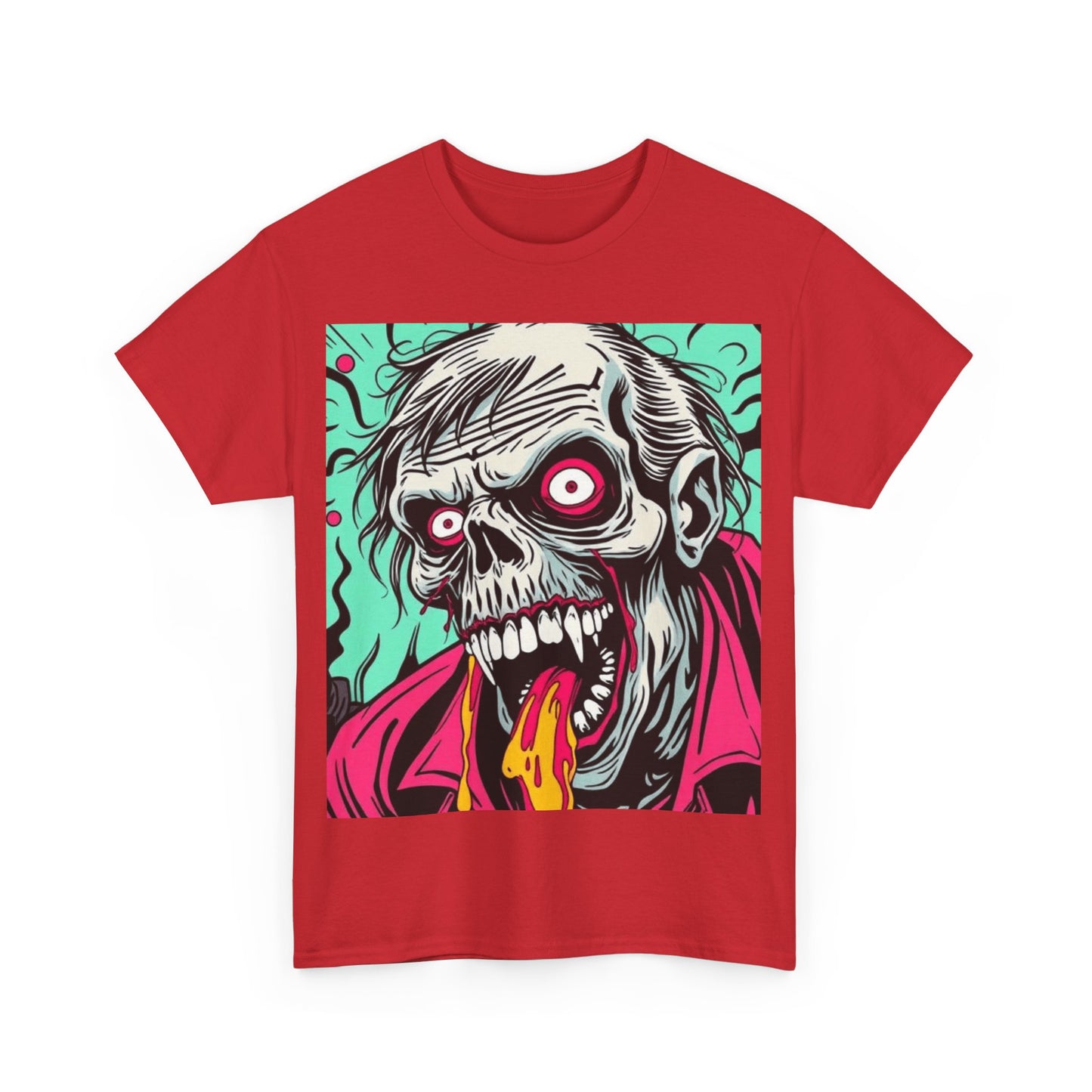 UK - Graphic Zombie Tee - Unisex Heavy Cotton Shirt for Halloween